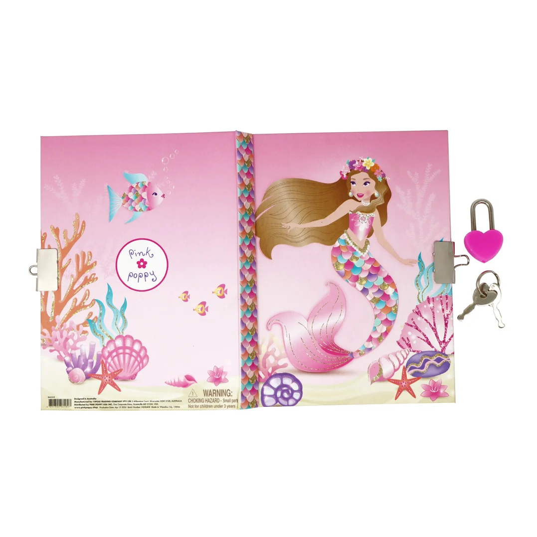 Enchanted Mermaid Lockable Scented Diary Notebook - Image 3