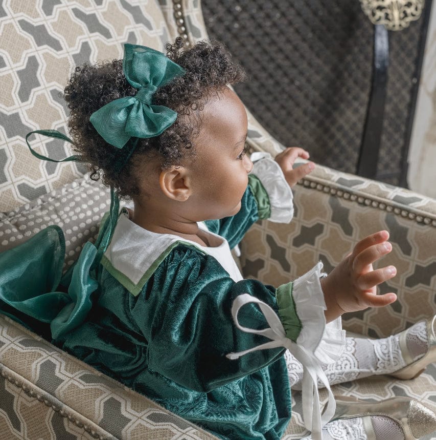Everly Royal Green Hair Sash - Image 2