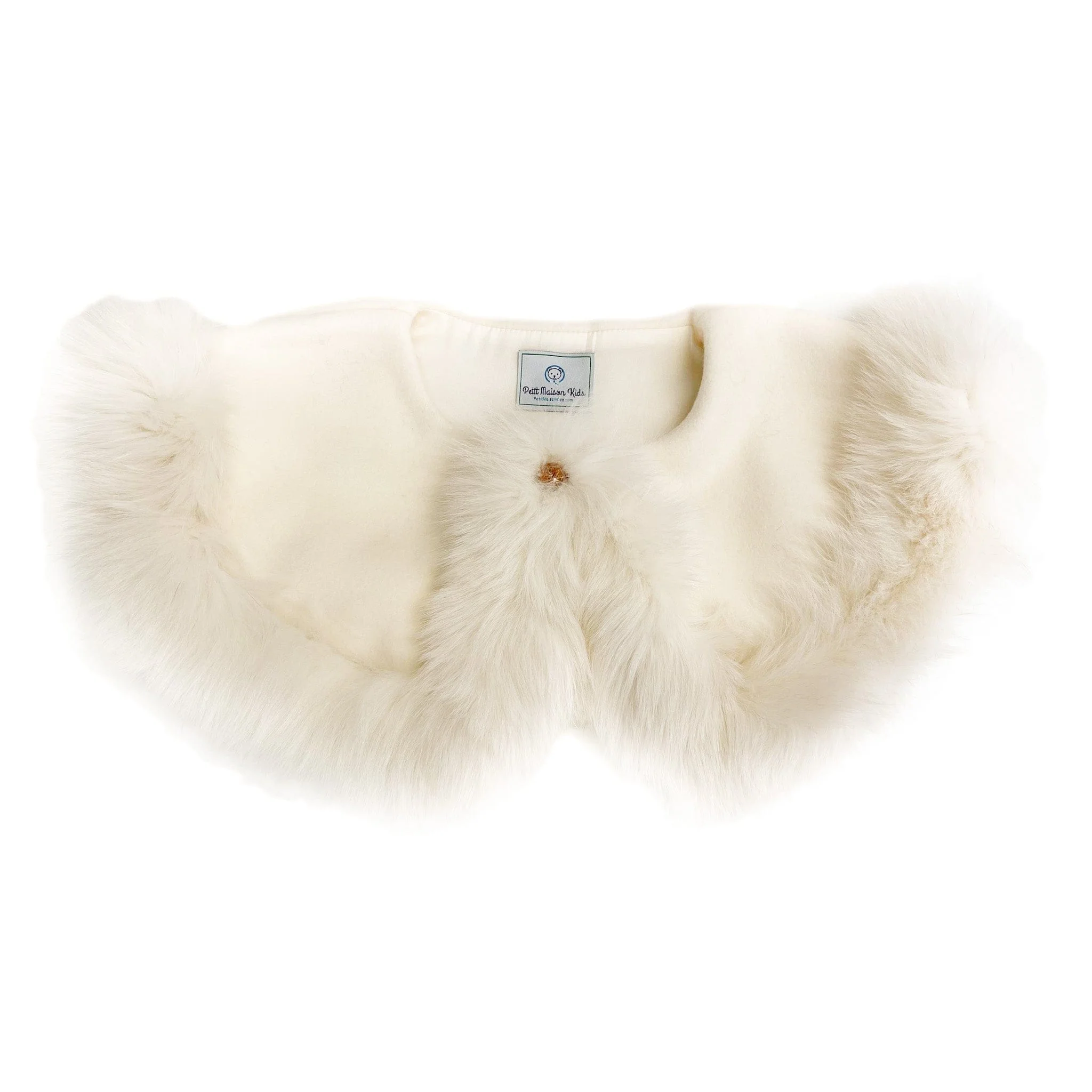 Evie Ivory Wool Capelet