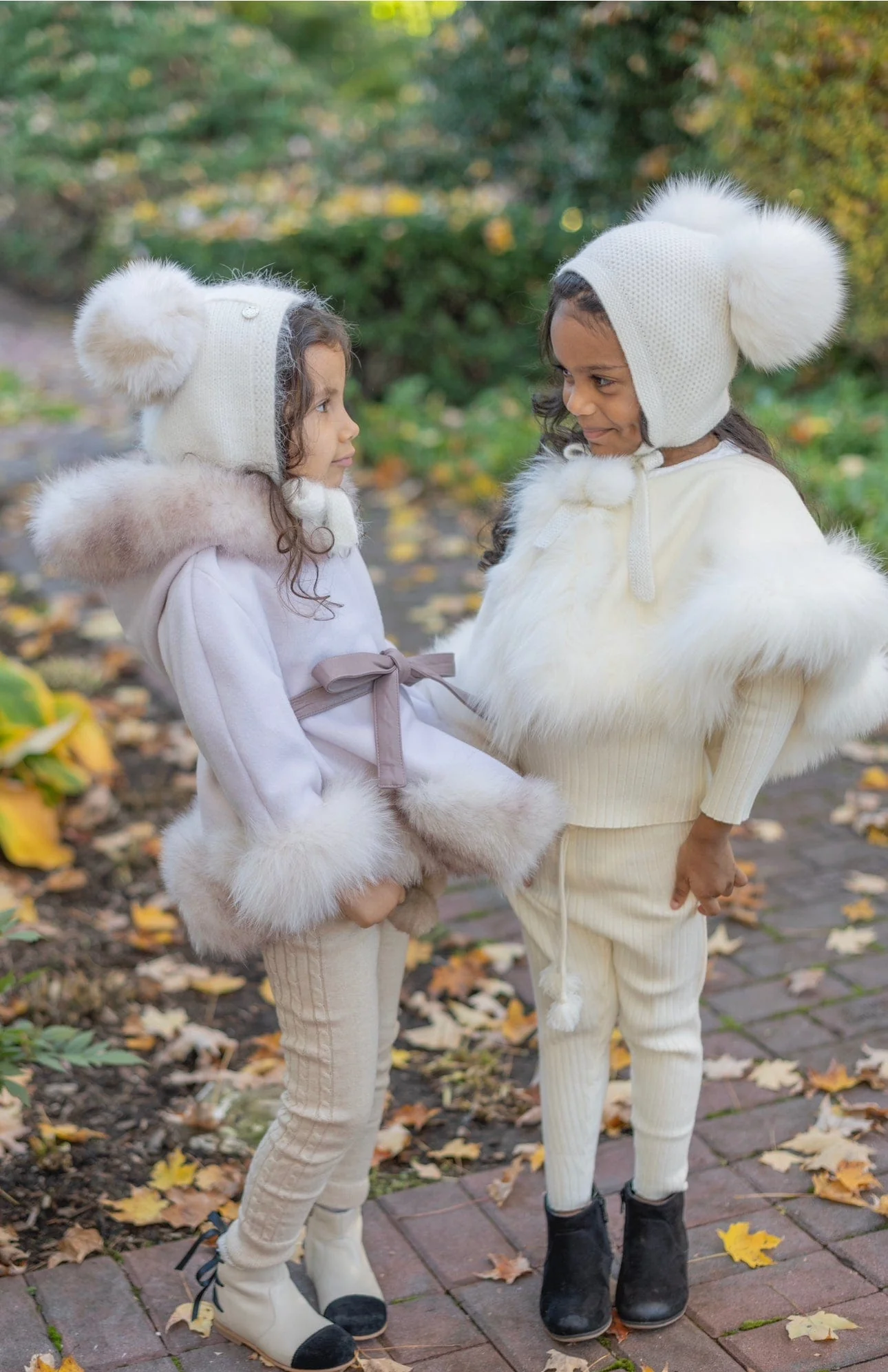 Evie Ivory Wool Capelet - Image 12
