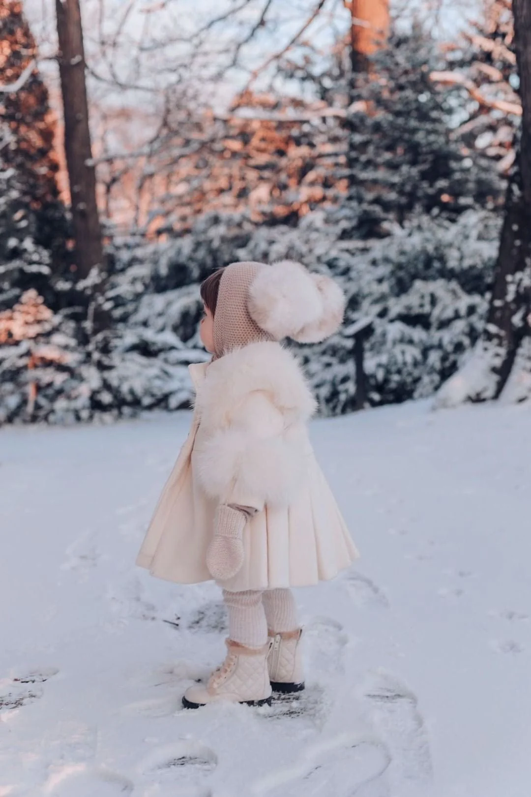 Evie Ivory Wool Coat - Image 30