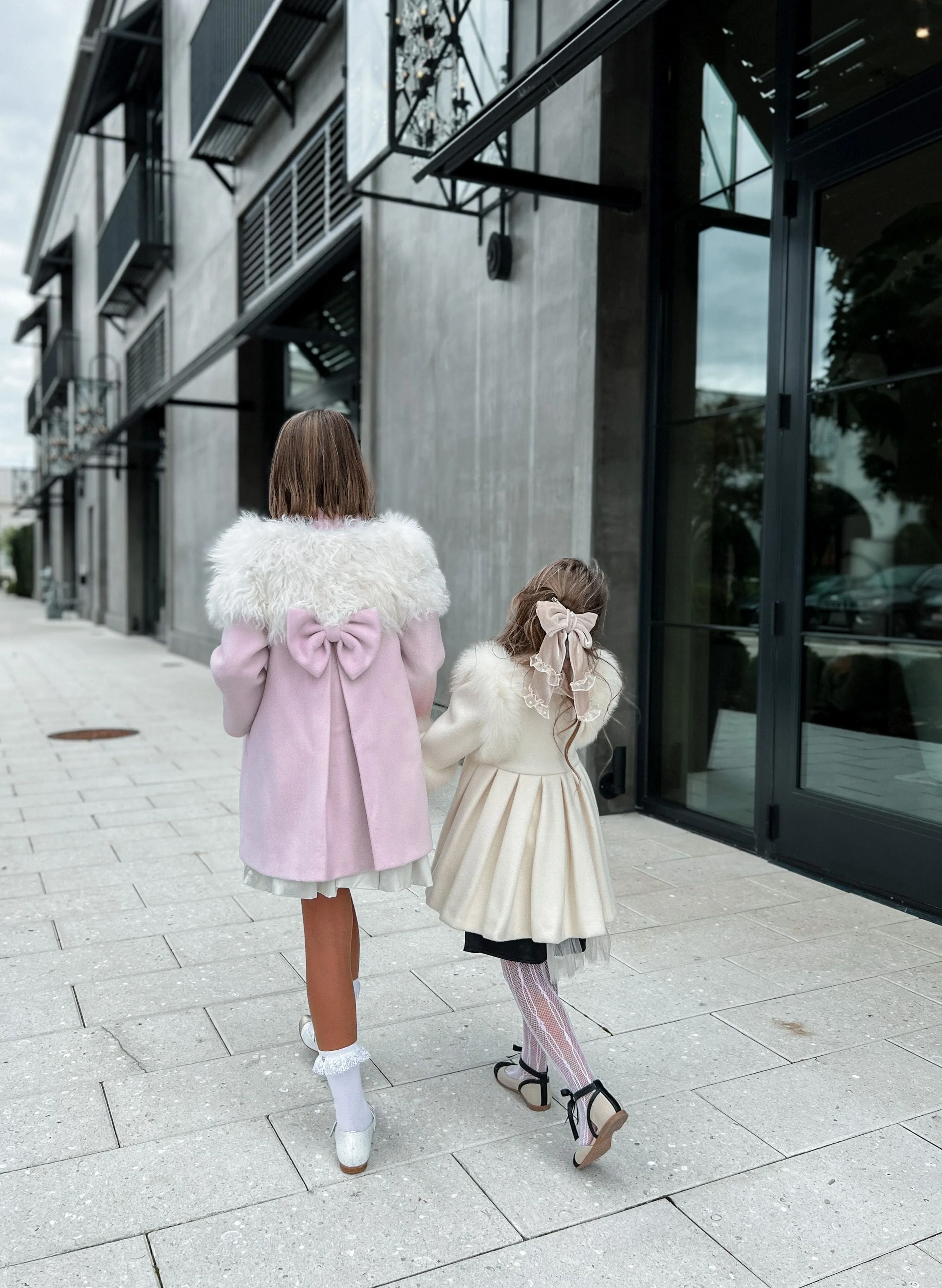 Faina Pink Wool Coat - Image 5