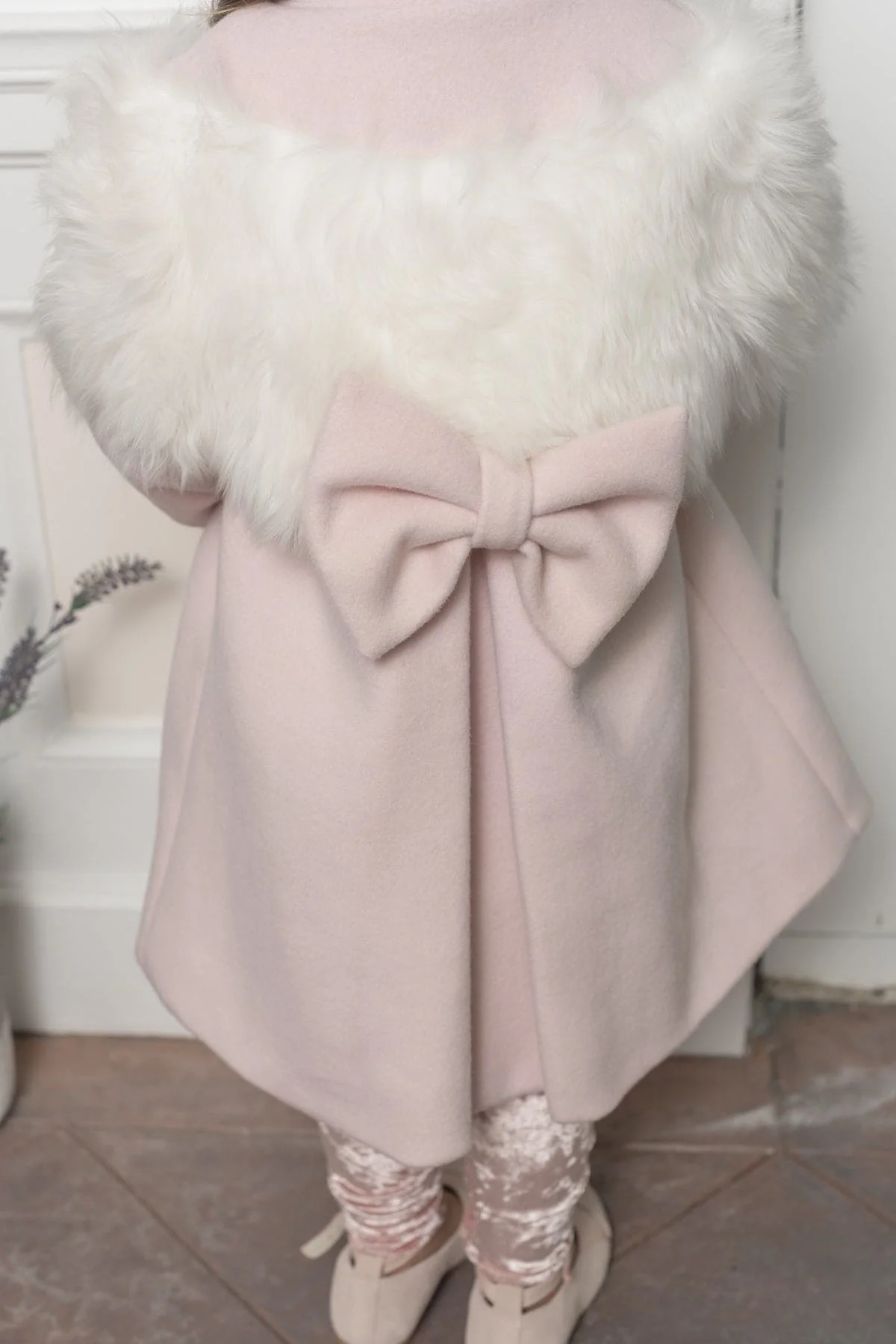 Faina Pink Wool Coat - Image 7