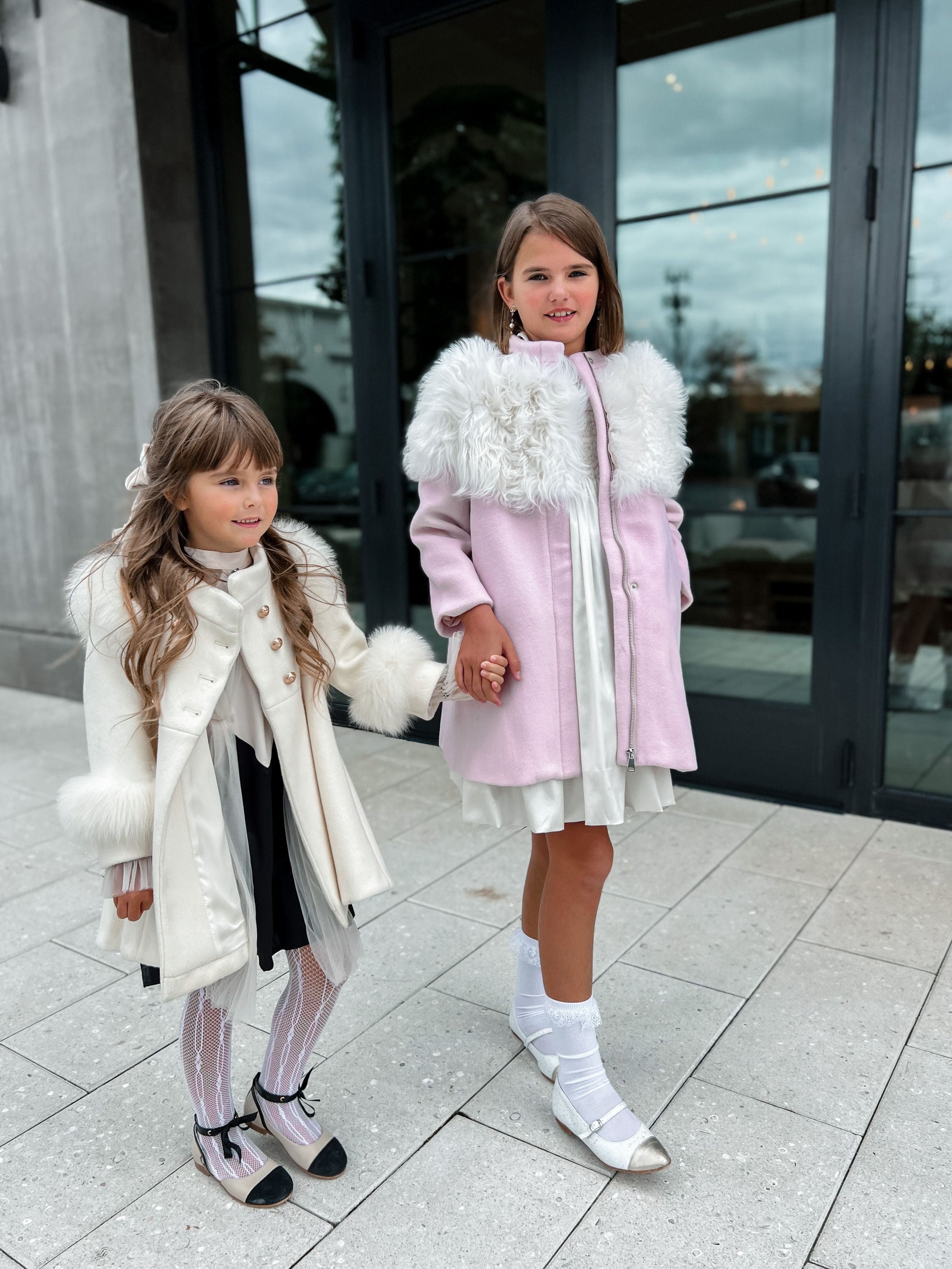Faina Pink Wool Coat - Image 9