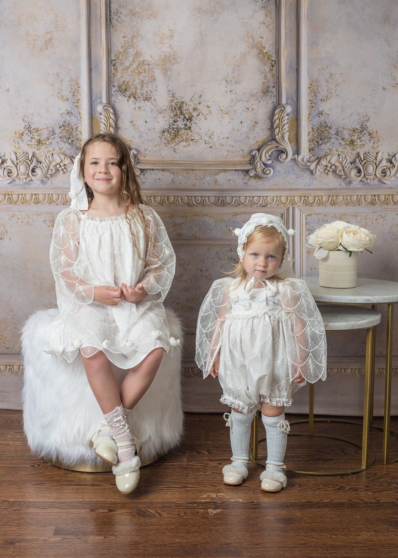 Faith White Scallop Dress - Image 4