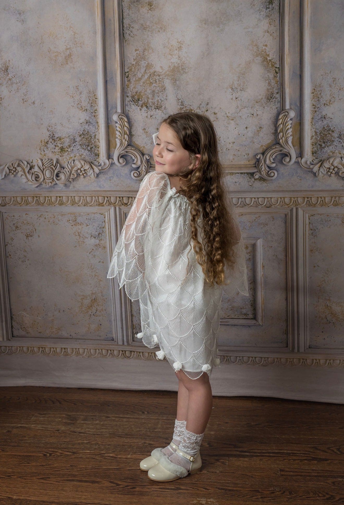 Faith White Scallop Dress - Image 8