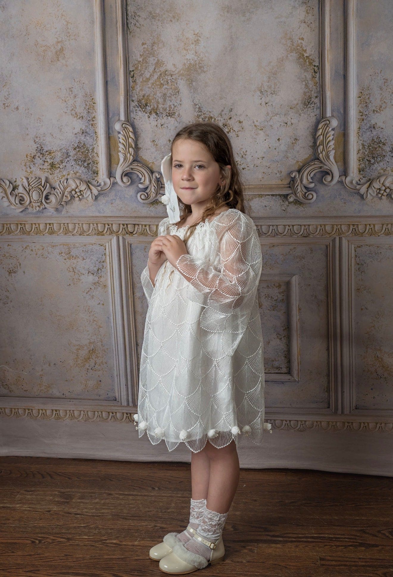 Faith White Scallop Dress - Image 9