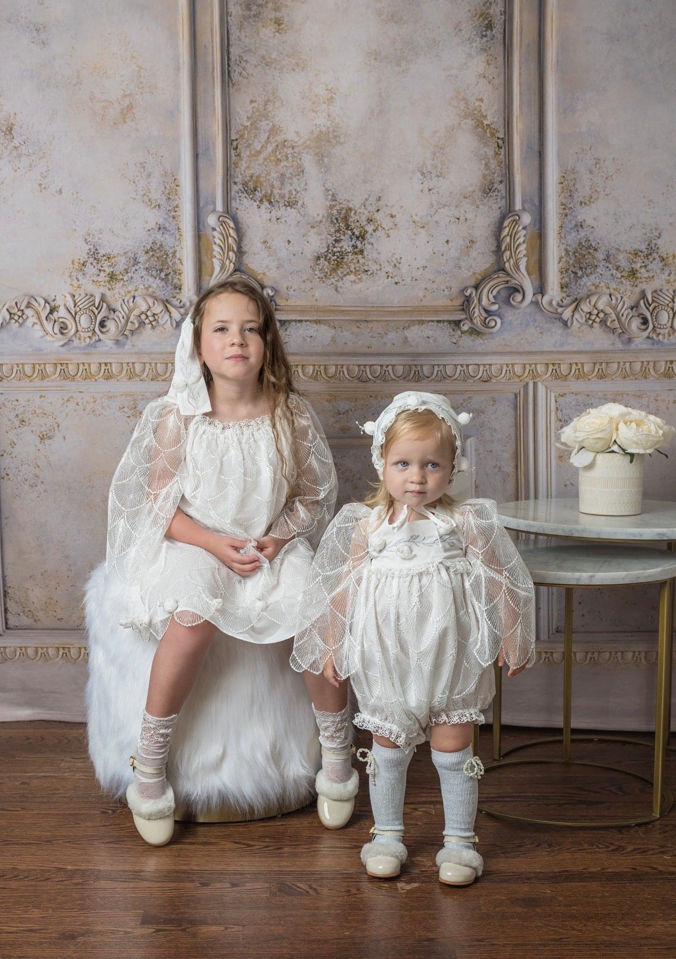 Faith White Scallop Lace Romper - Image 3