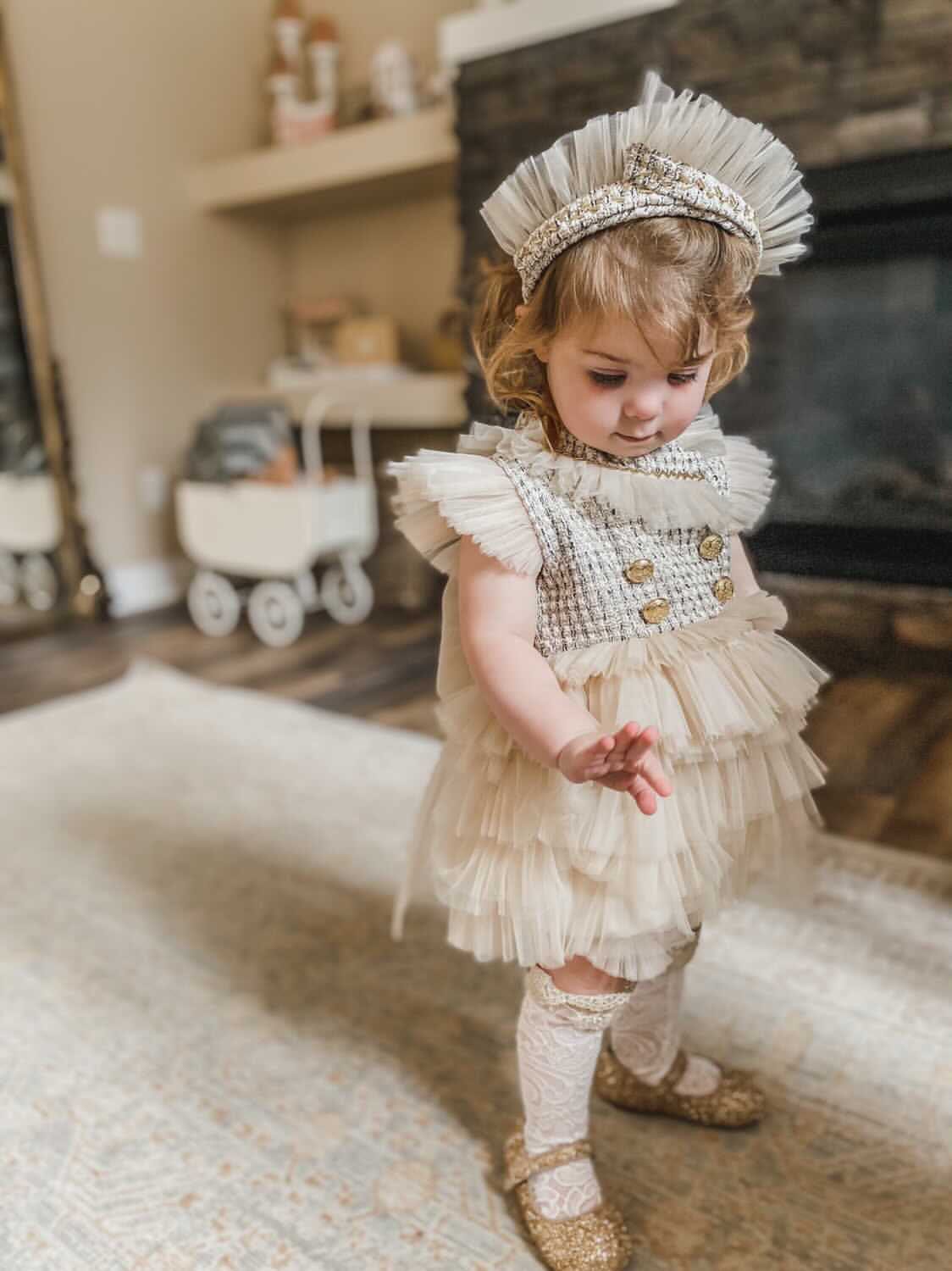 Fira Tulle Crown Headband - Image 4