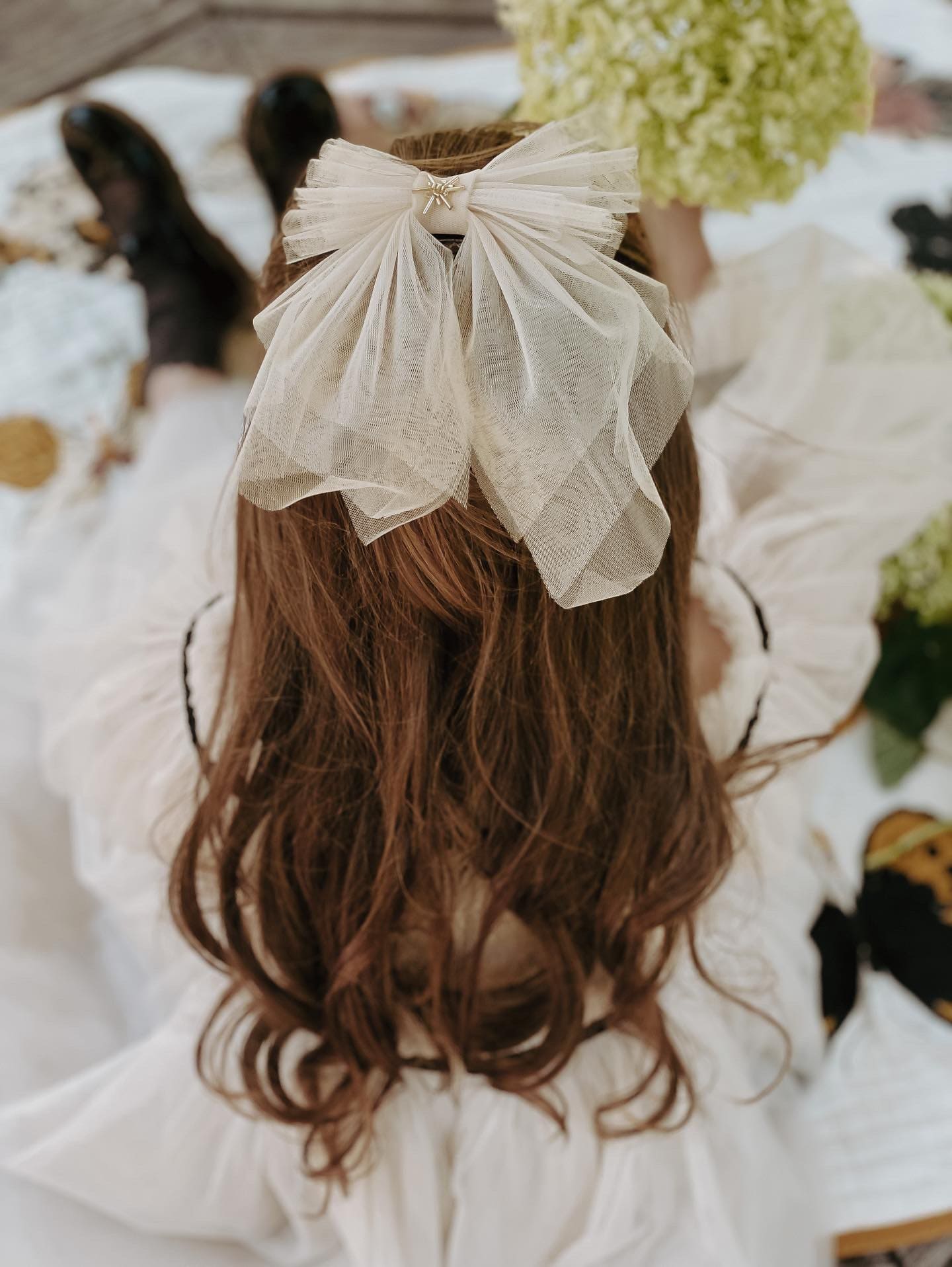 Fira Tulle Hair Bow - Image 2