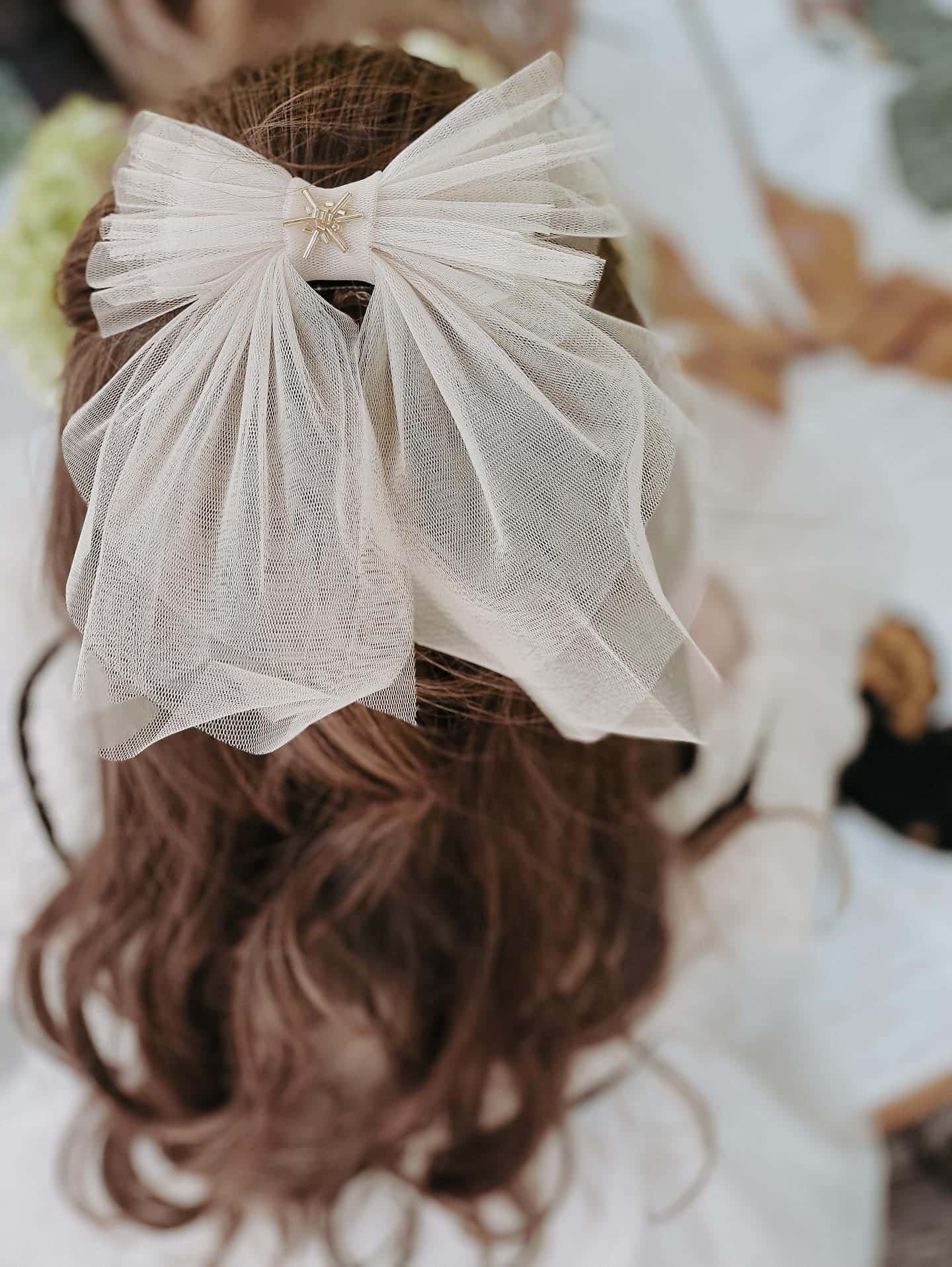 Fira Tulle Hair Bow - Image 3