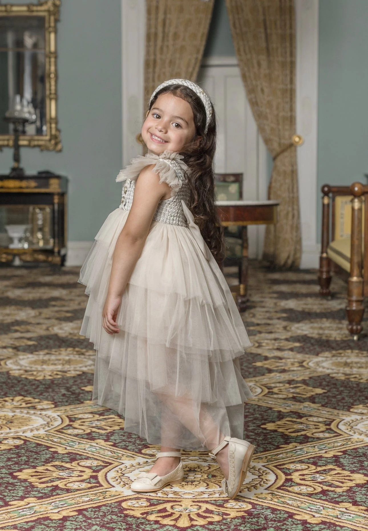 Fira Tweed and Tulle Dress - Image 11