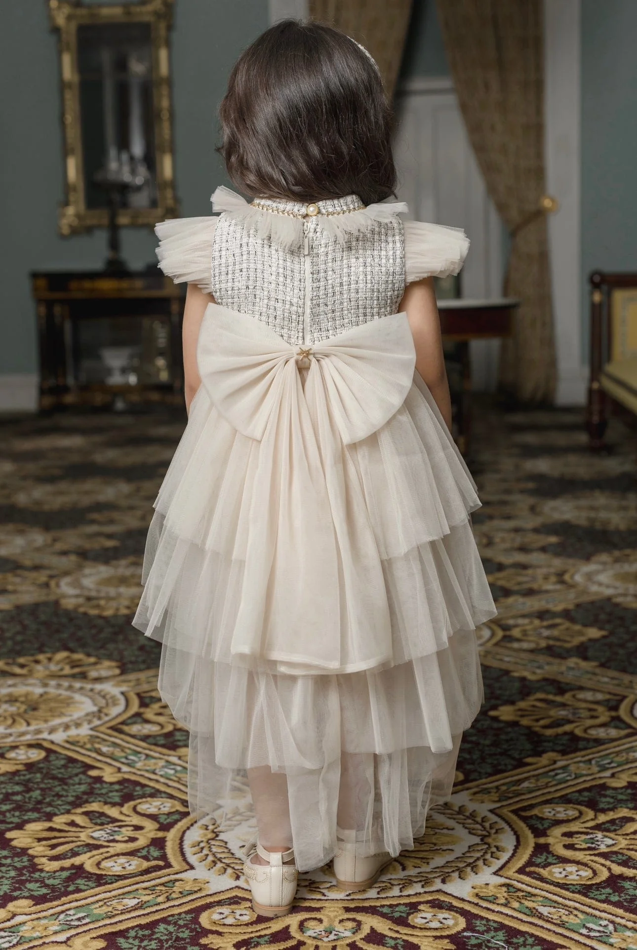 Fira Tweed and Tulle Dress - Image 12