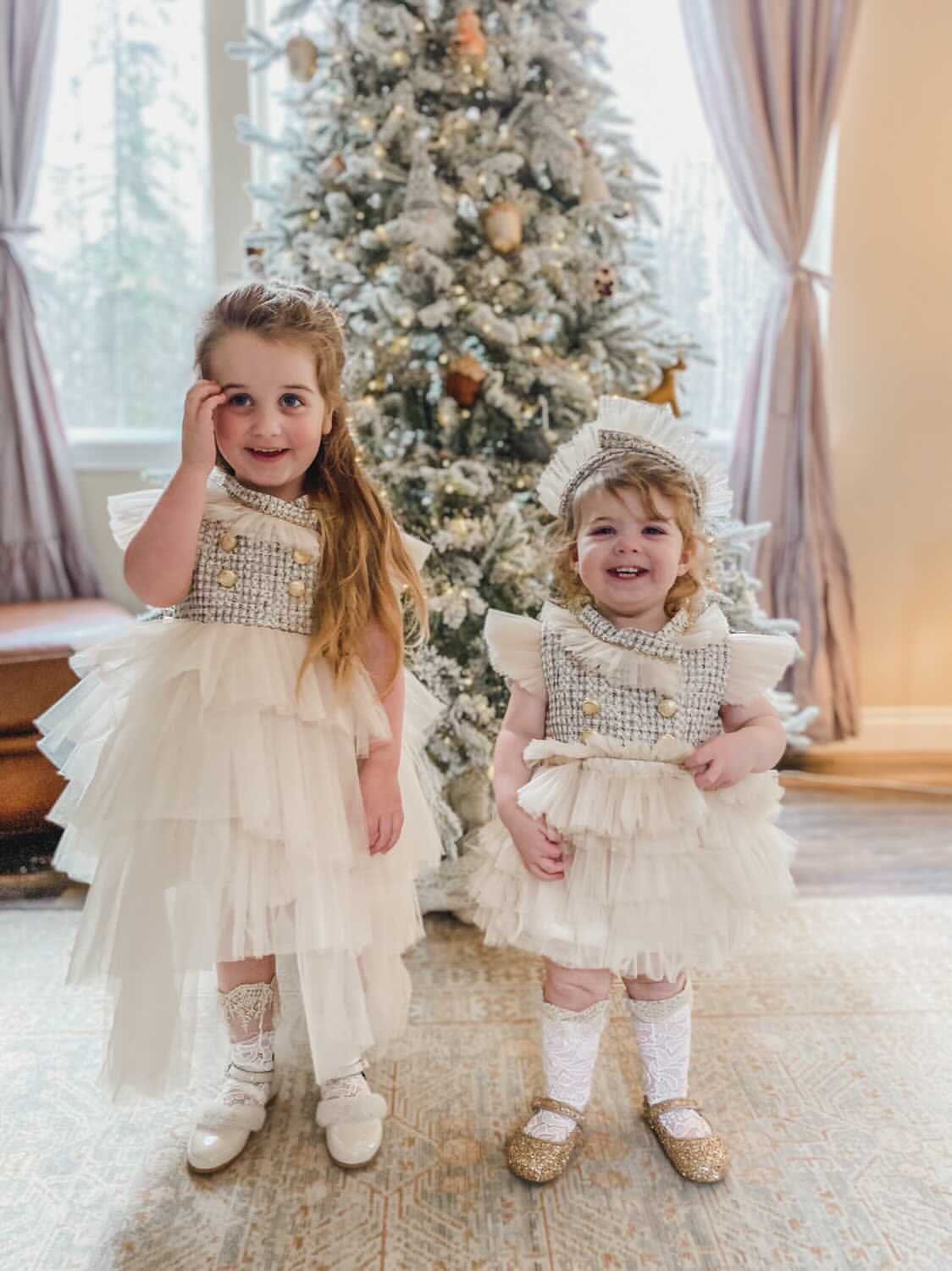 Fira Tweed and Tulle Dress - Image 17