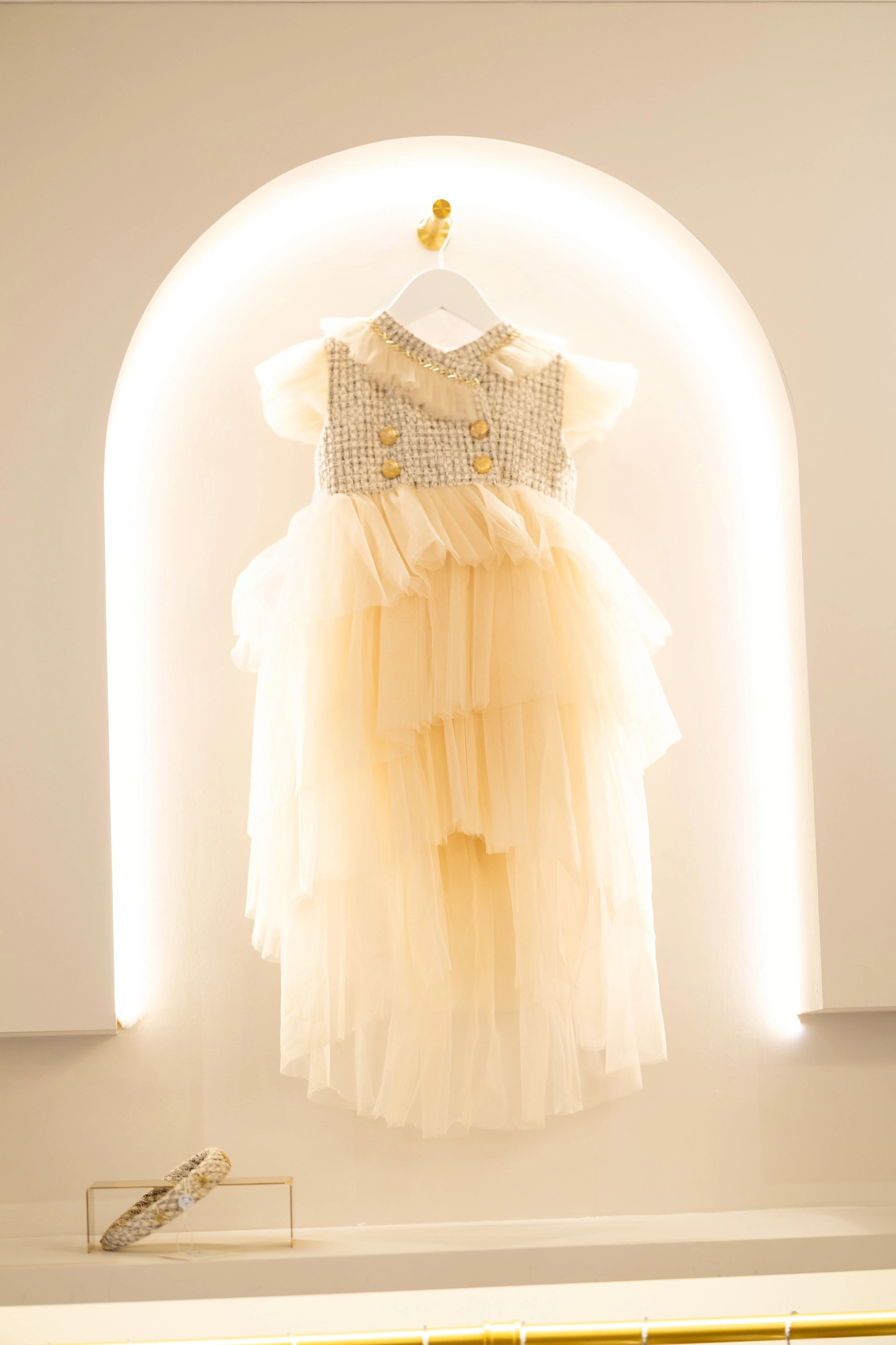 Fira Tweed and Tulle Dress - Image 18