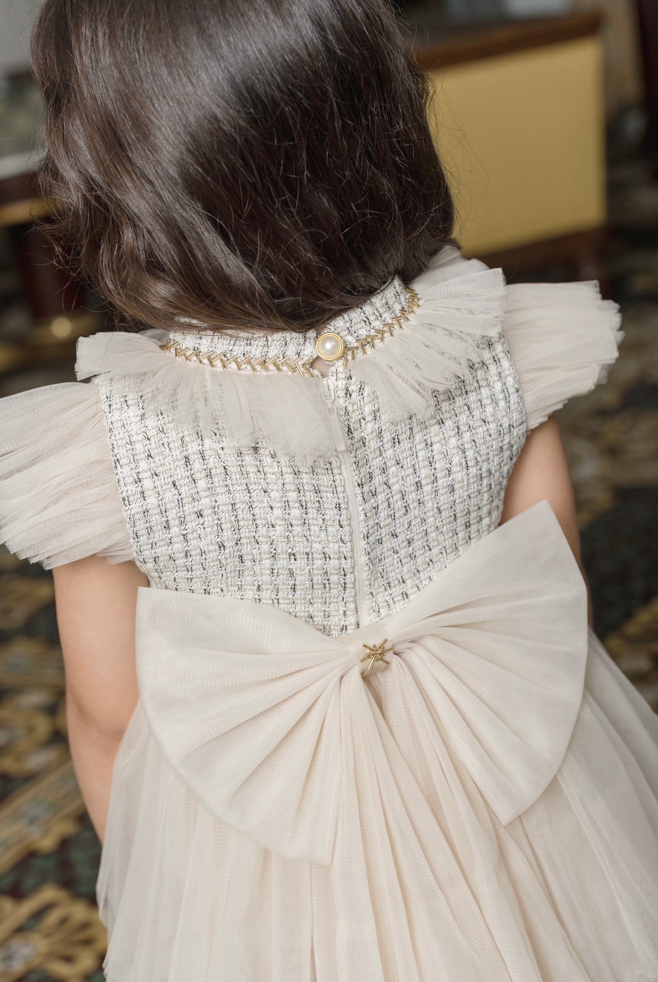 Fira Tweed and Tulle Dress - Image 19