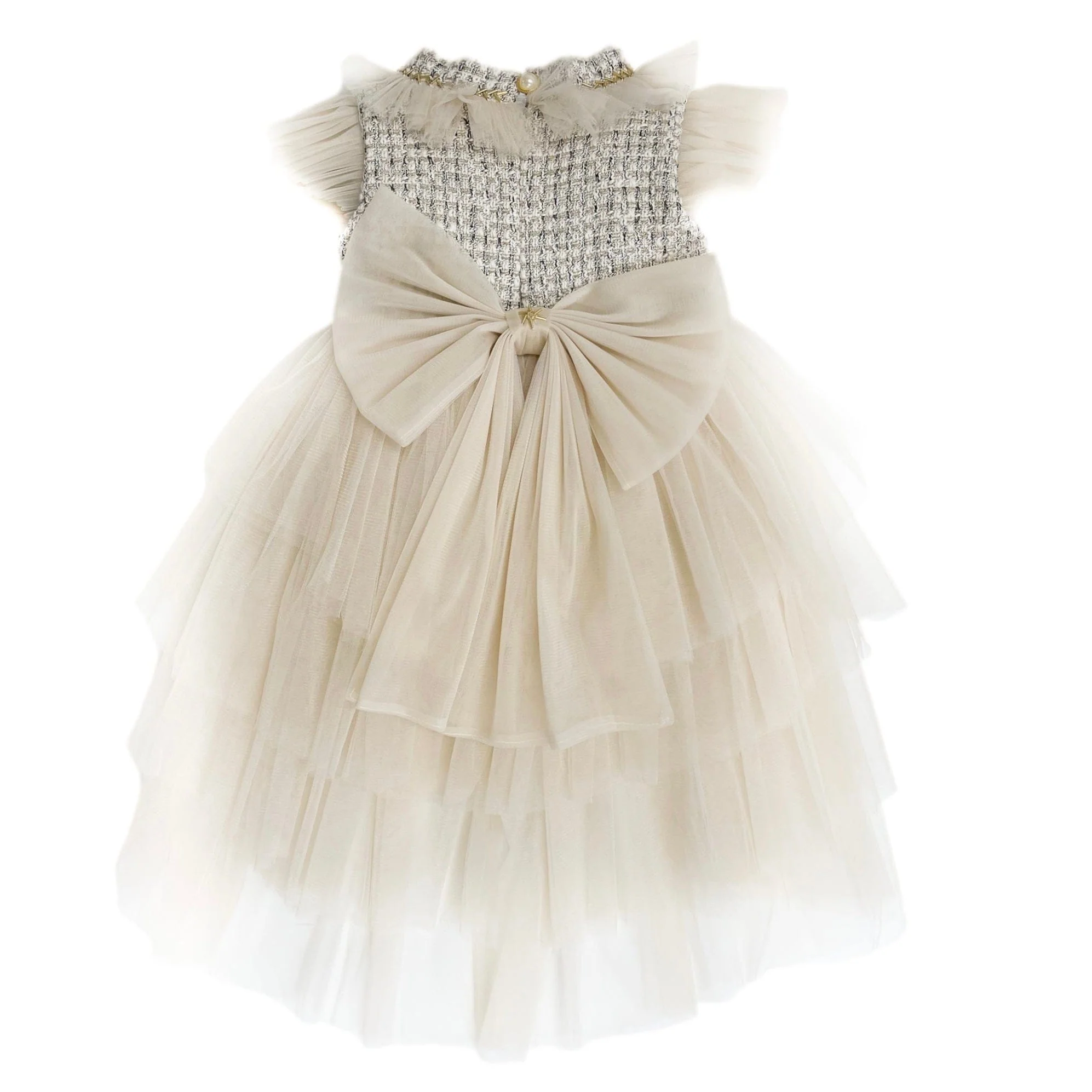 Fira Tweed and Tulle Dress - Image 2