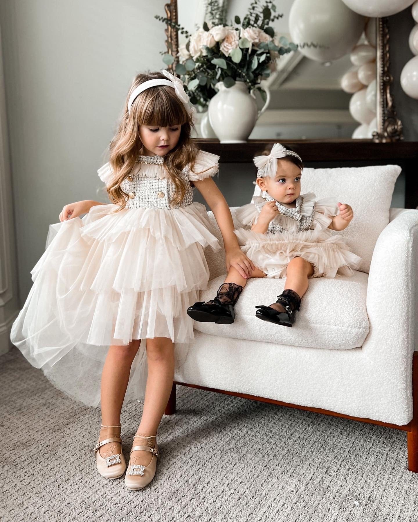 Fira Tweed and Tulle Dress - Image 23
