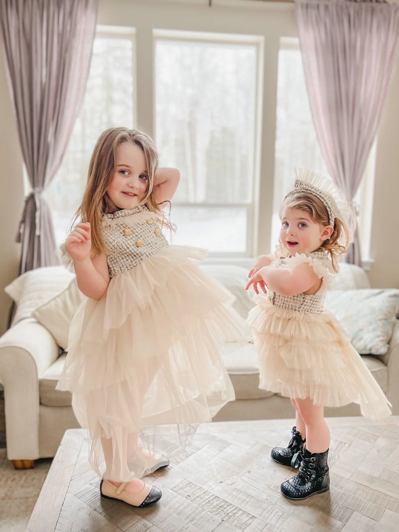 Fira Tweed and Tulle Dress - Image 24