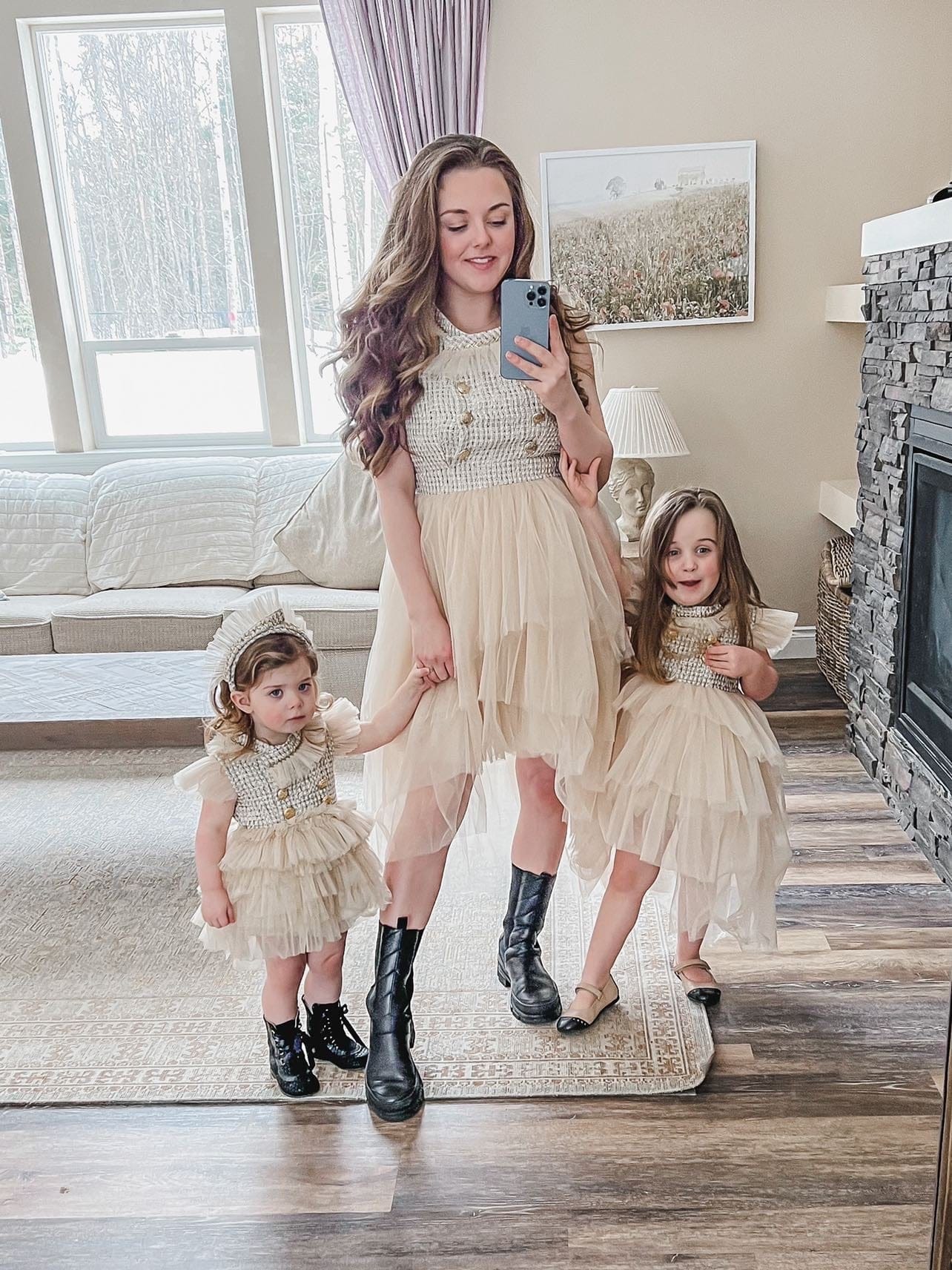 Fira Tweed and Tulle Dress - Image 28