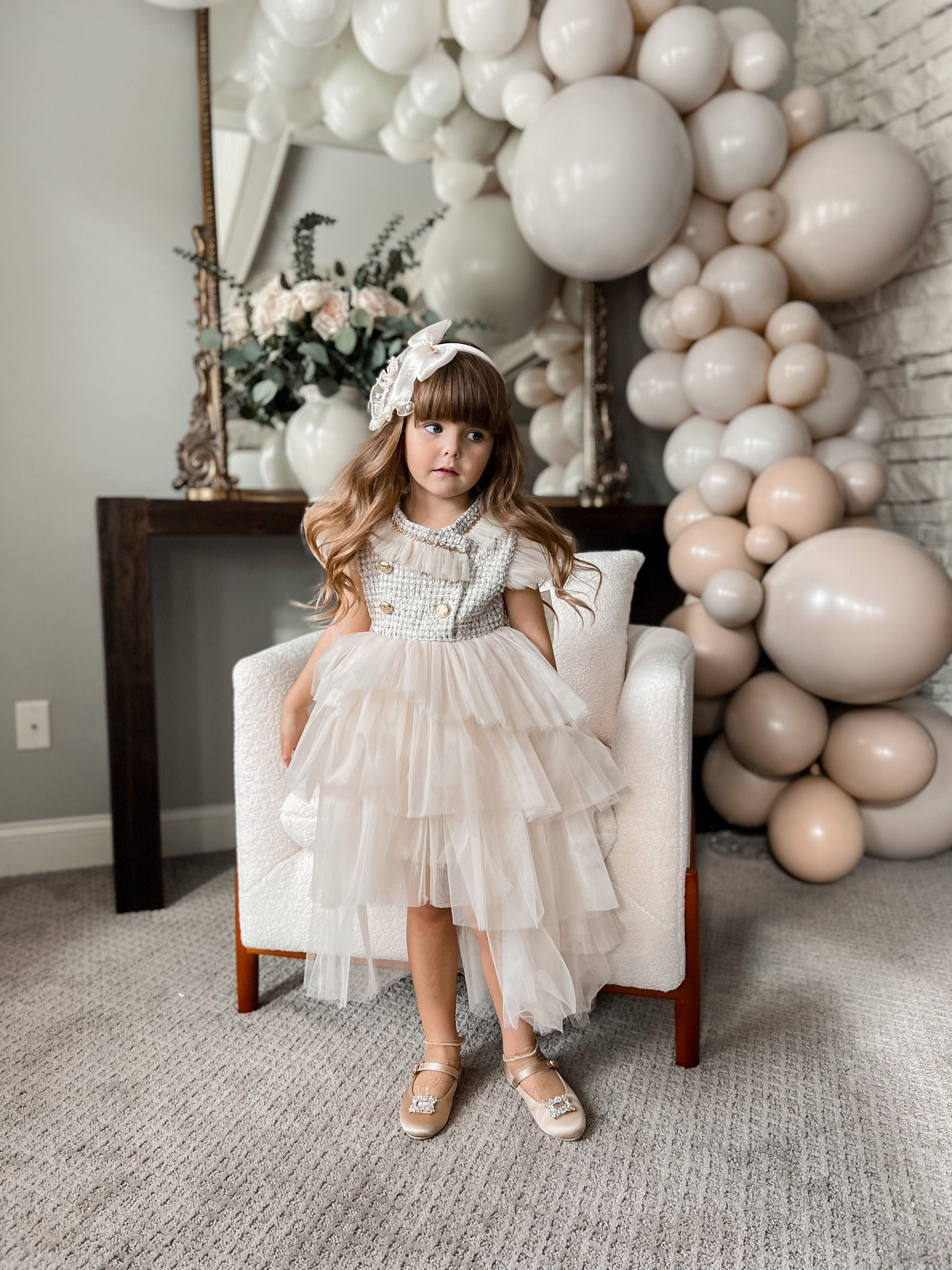 Fira Tweed and Tulle Dress - Image 3