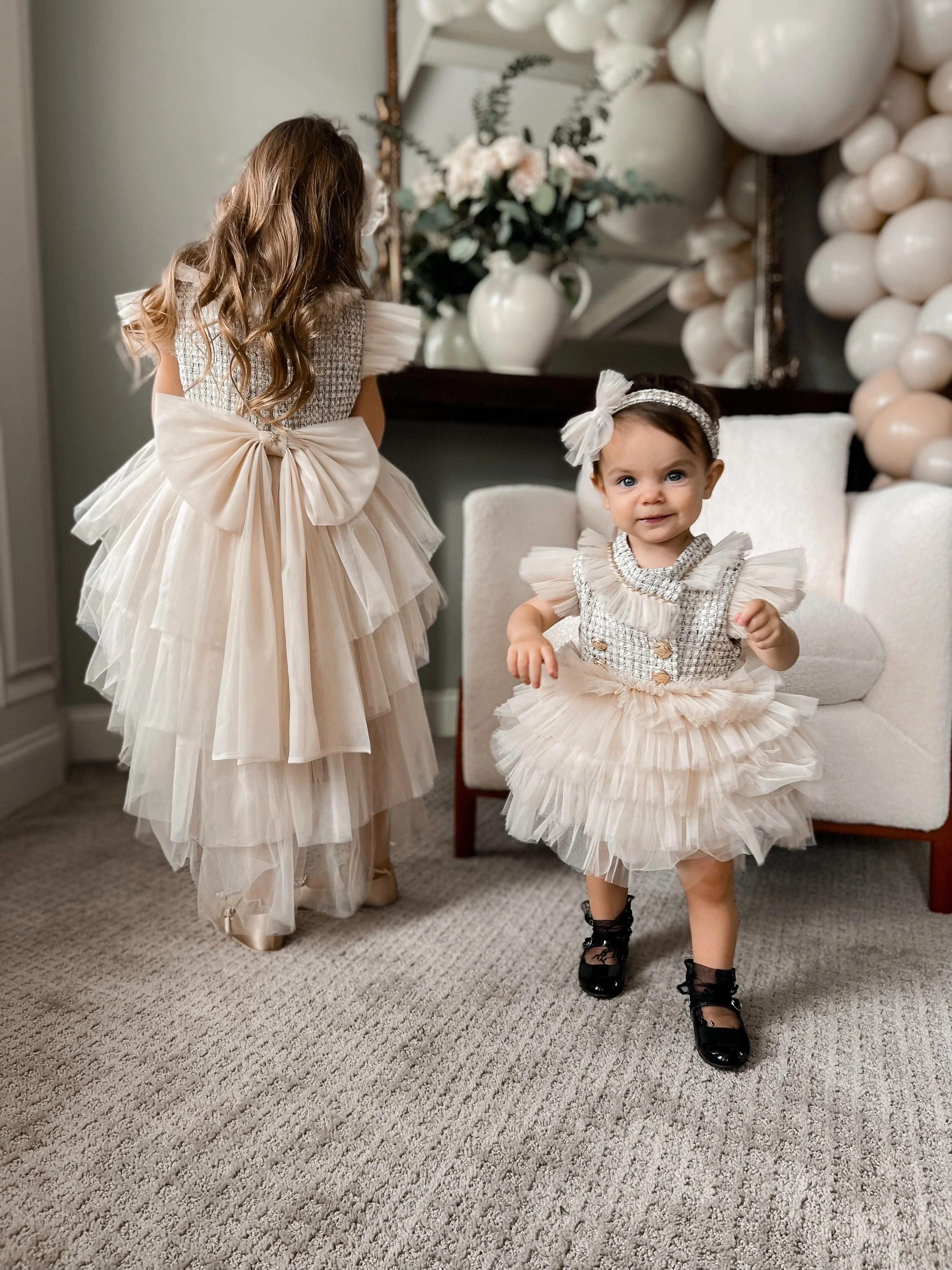 Fira Tweed and Tulle Dress - Image 5