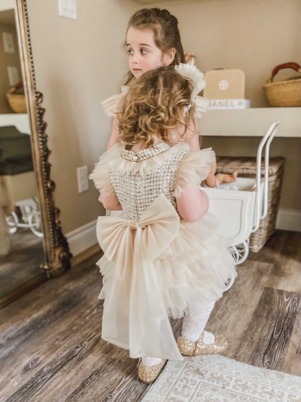 Fira Tweed and Tulle Romper - Image 12