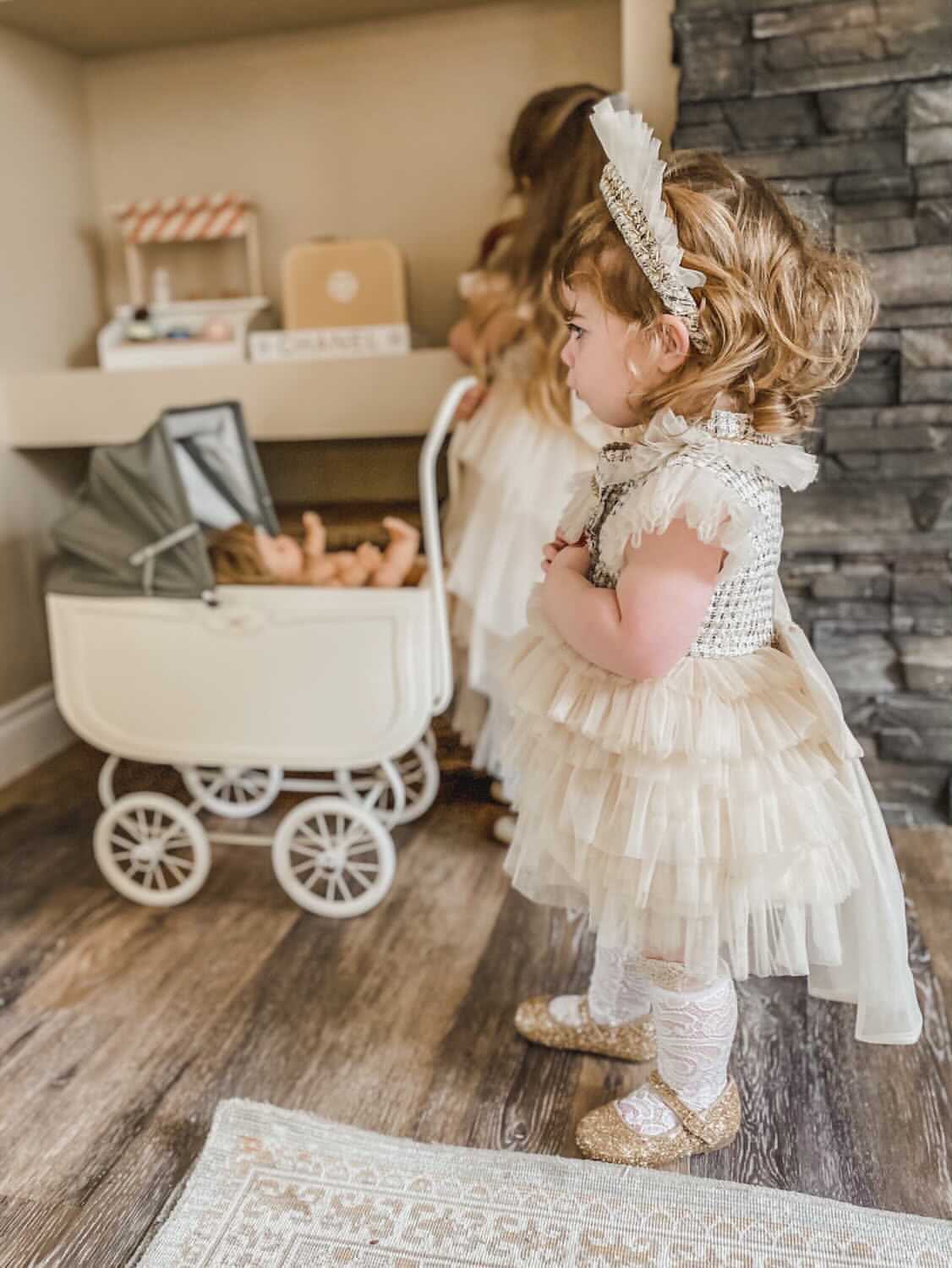 Fira Tweed and Tulle Romper - Image 17