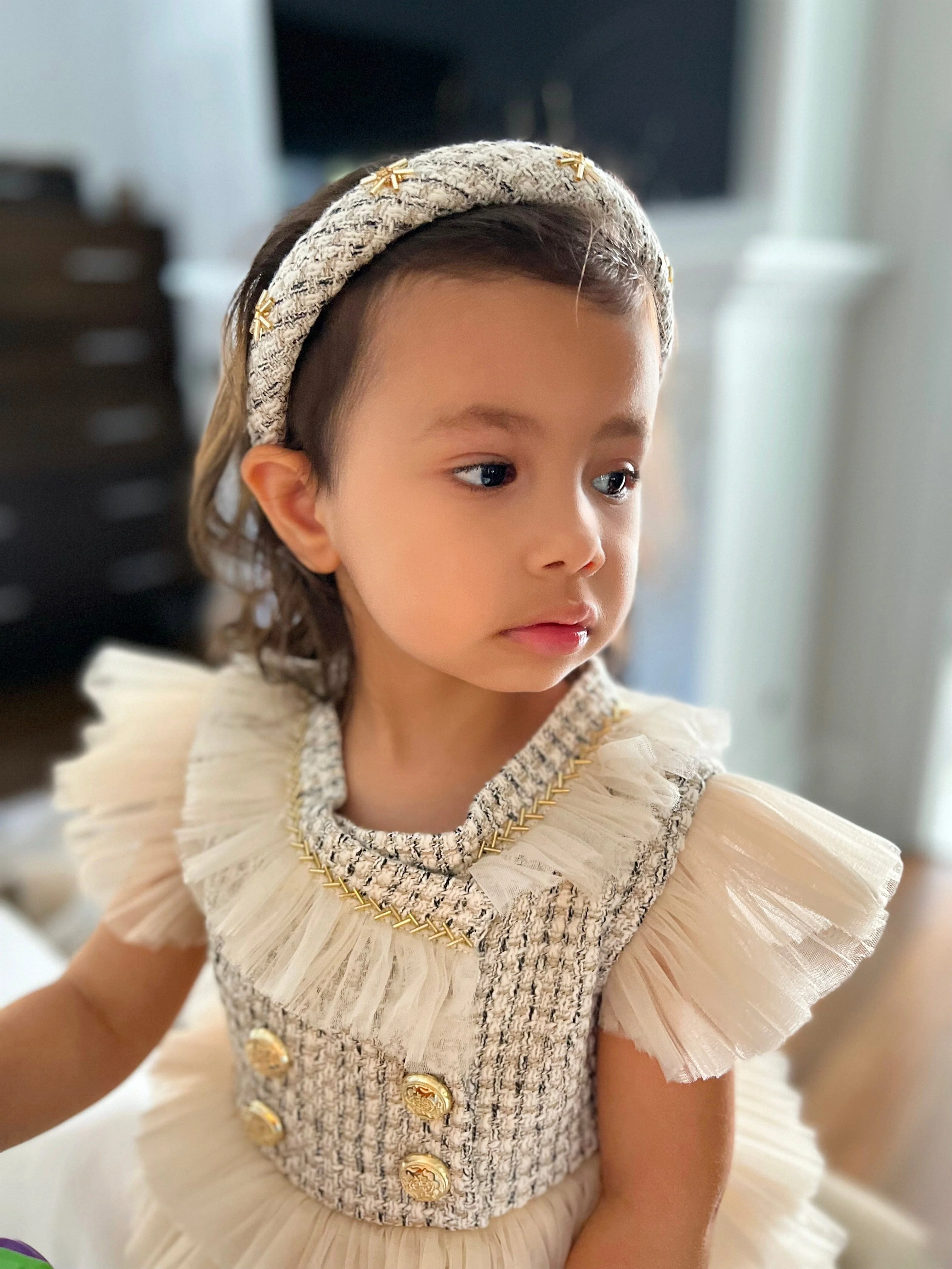 Fira Tweed and Tulle Romper - Image 27
