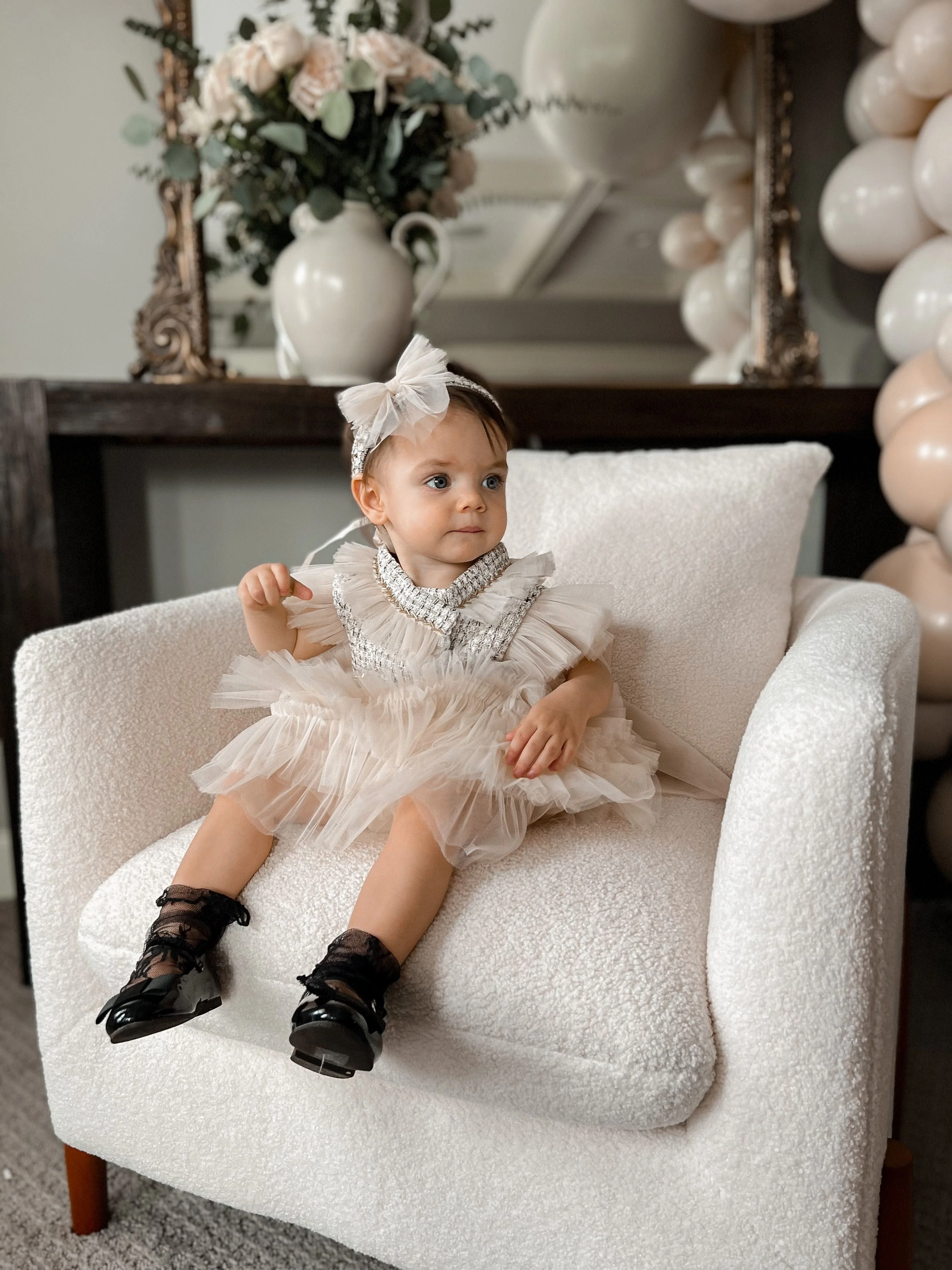 Fira Tweed and Tulle Romper - Image 29