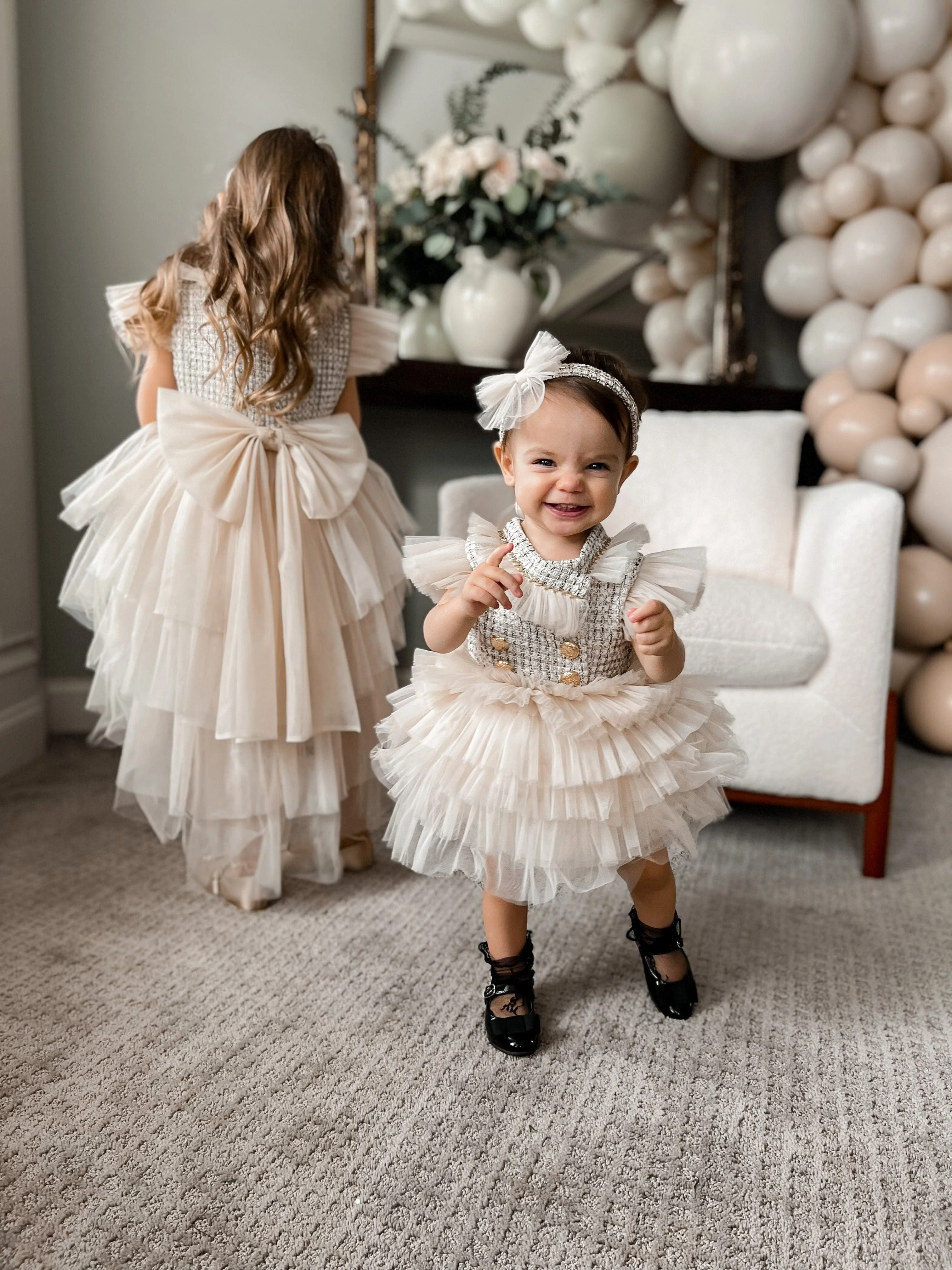 Fira Tweed and Tulle Romper - Image 30