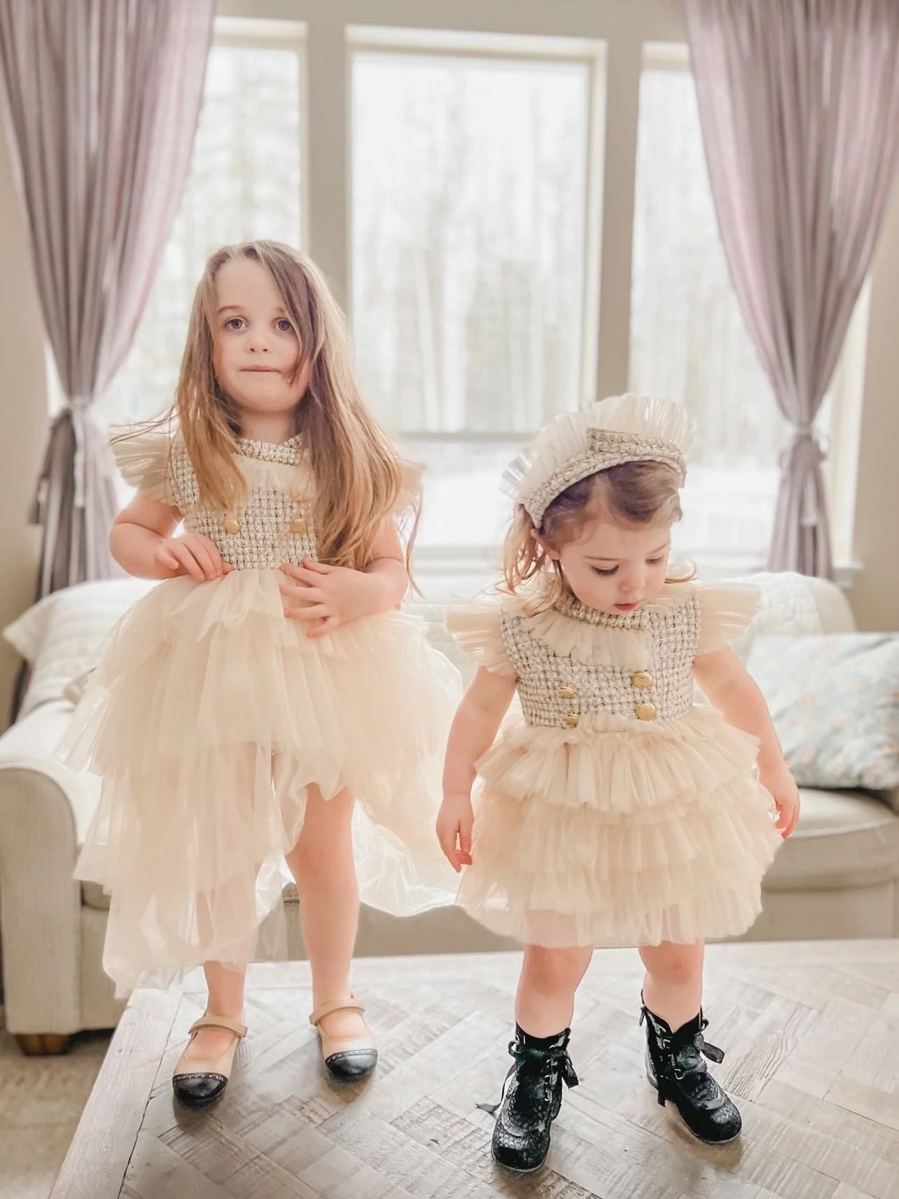 Fira Tweed and Tulle Romper - Image 33