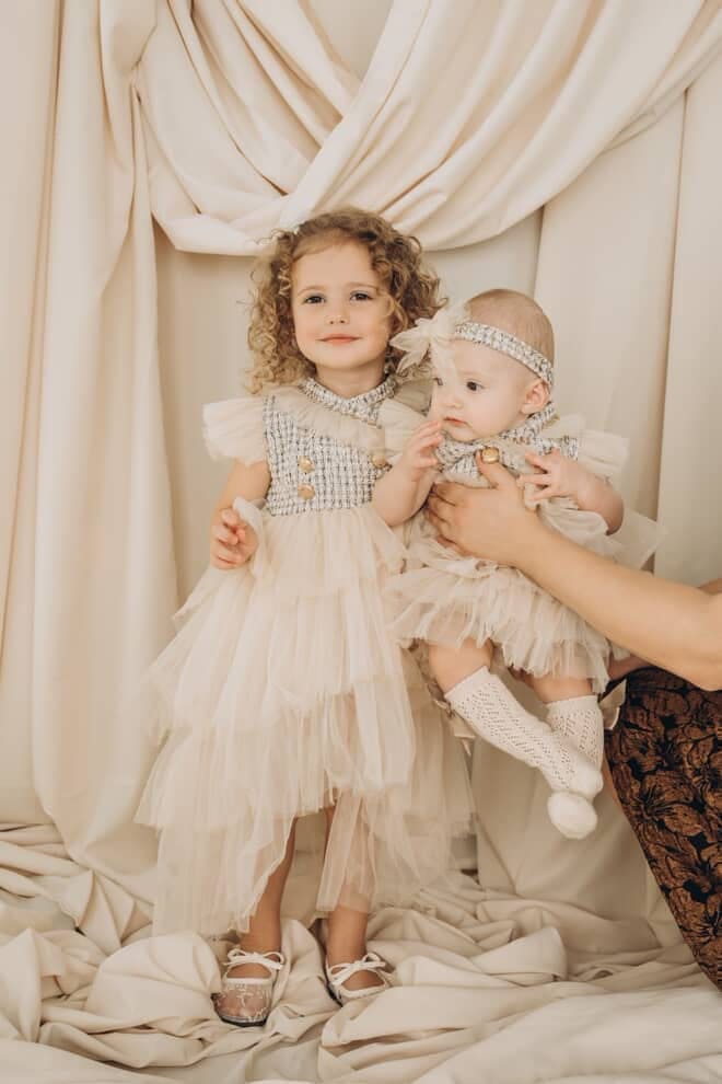 Fira Tweed and Tulle Romper - Image 6