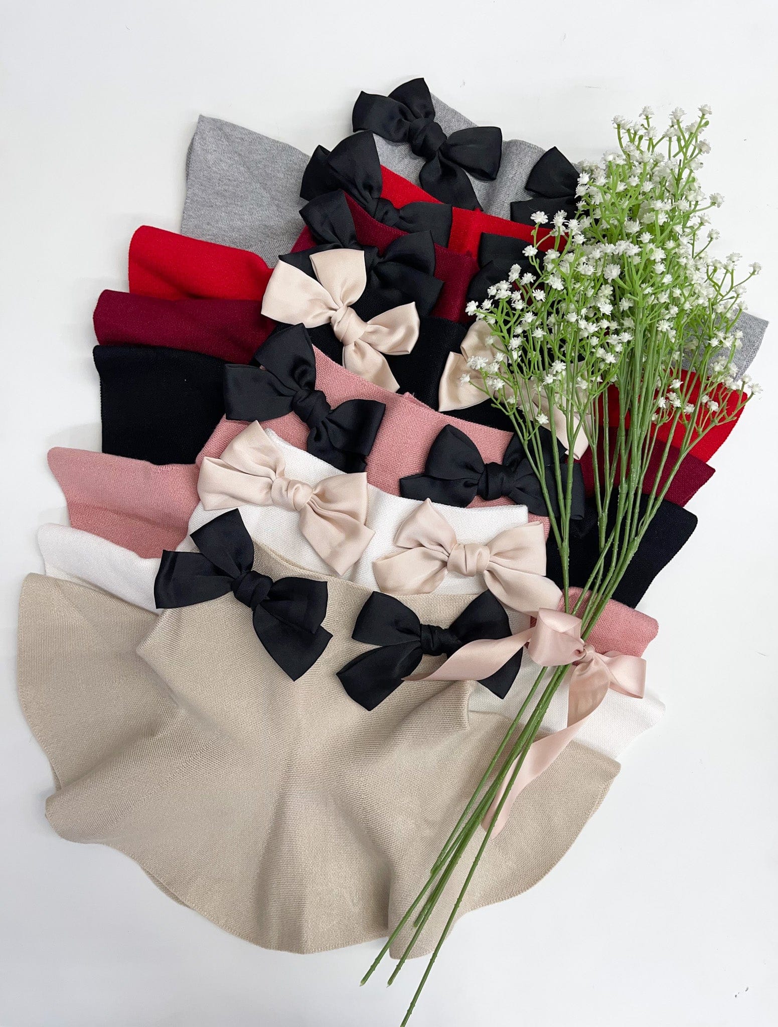 Flare Skirt with Satin Bows - Image 15