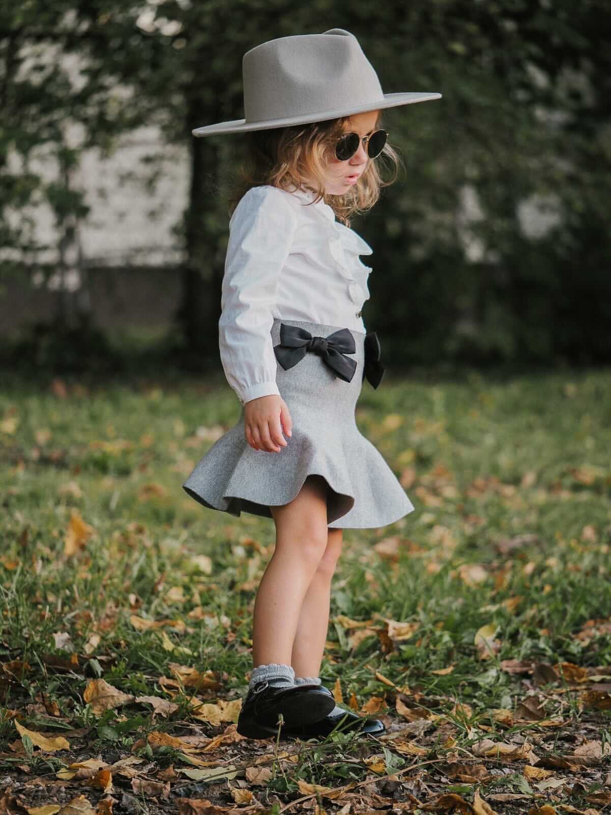 Flare Skirt with Satin Bows - Image 23
