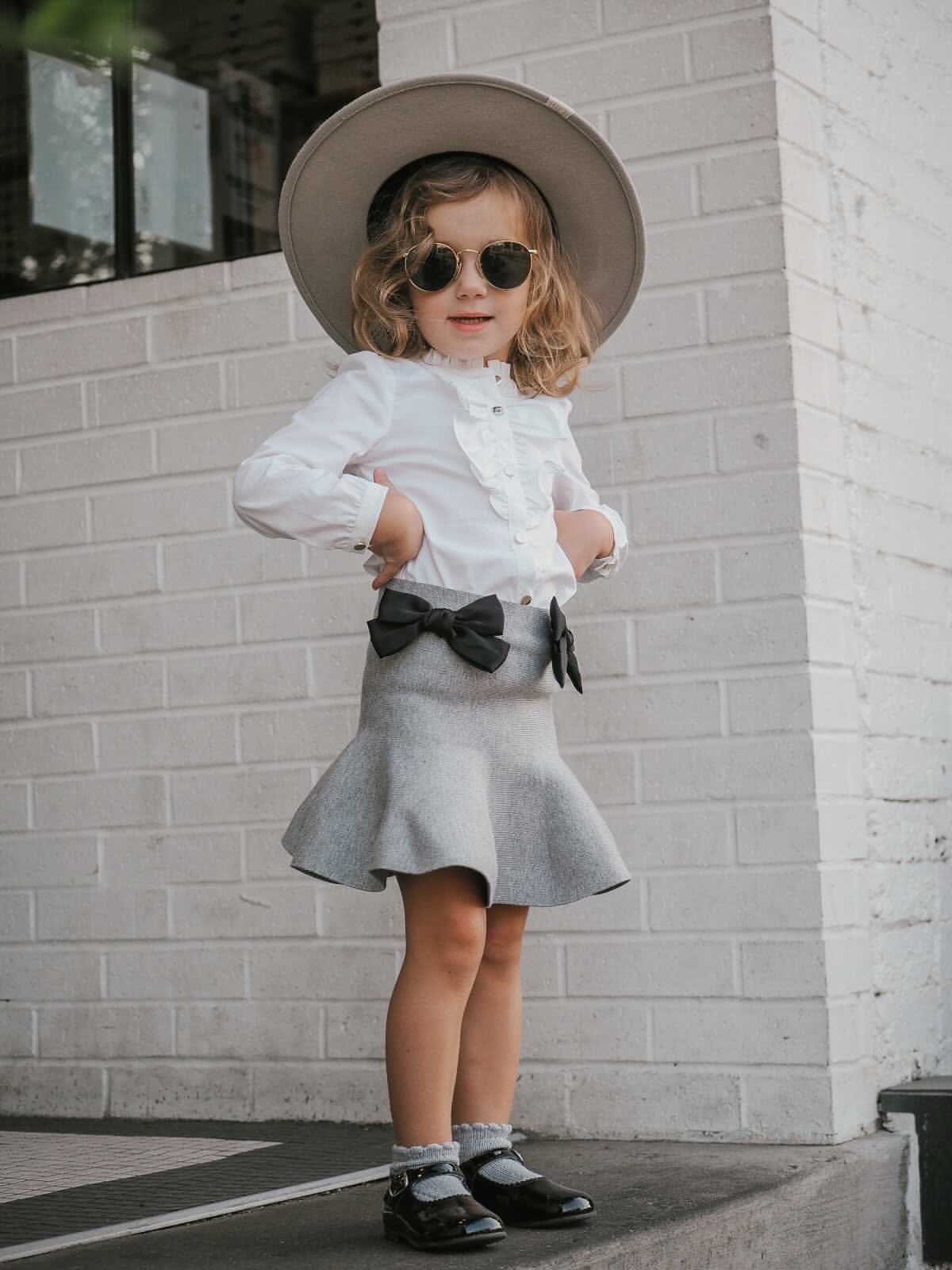 Flare Skirt with Satin Bows - Image 27