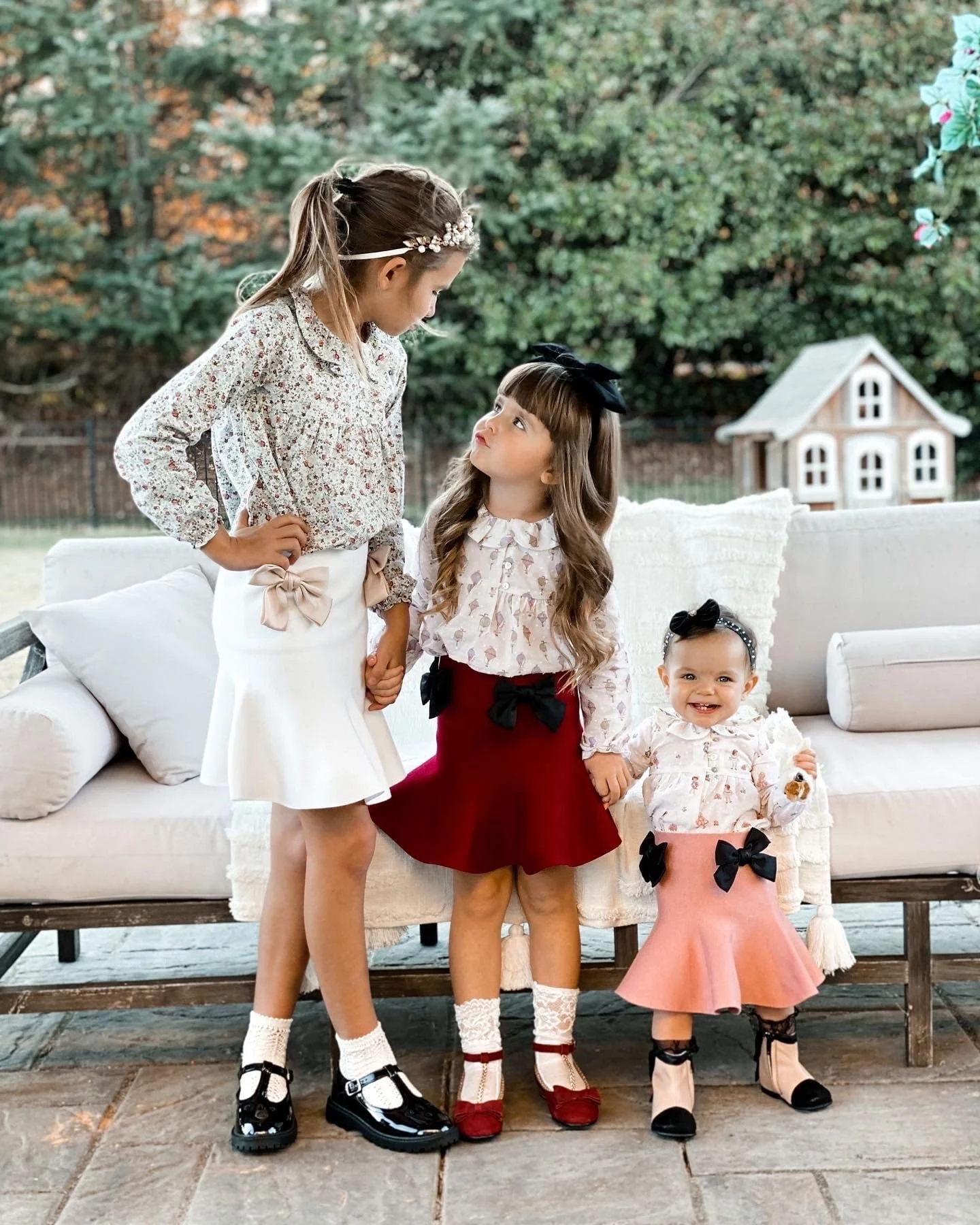Flare Skirt with Satin Bows - Image 28