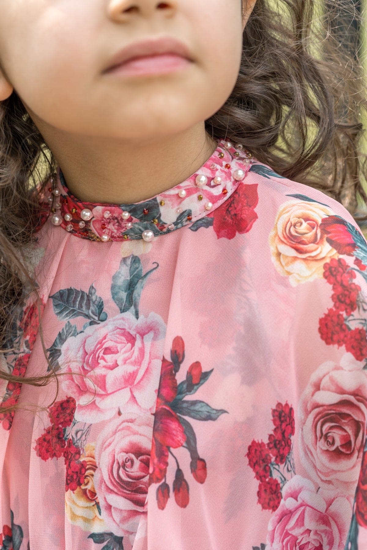 Flora Pink Flower Print Dress - Image 5
