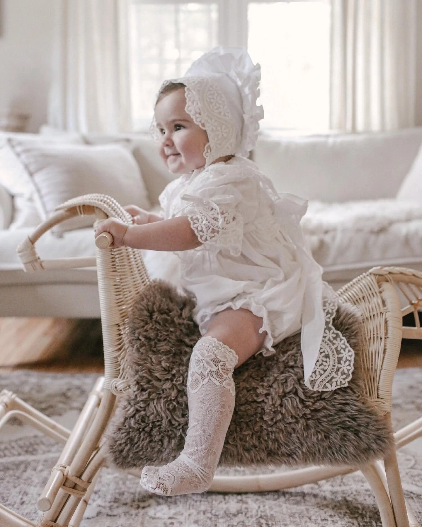 Flora White Lace Socks - Image 4