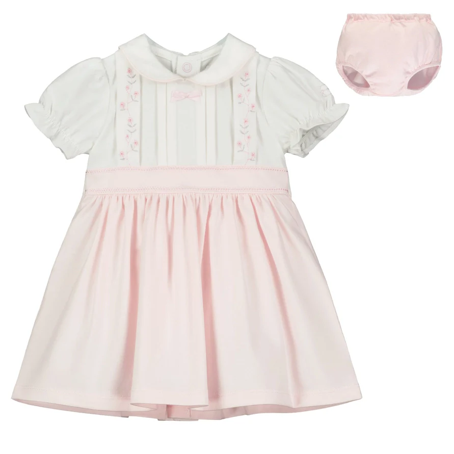 Francine Baby Girls Pink Summer Dress - Image 3