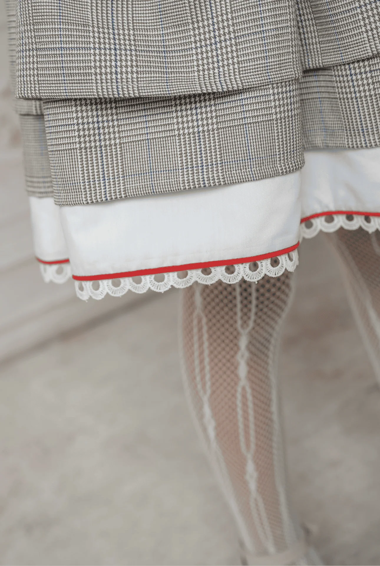 Georgina Tartan Print Dress with Red Bow - Image 13