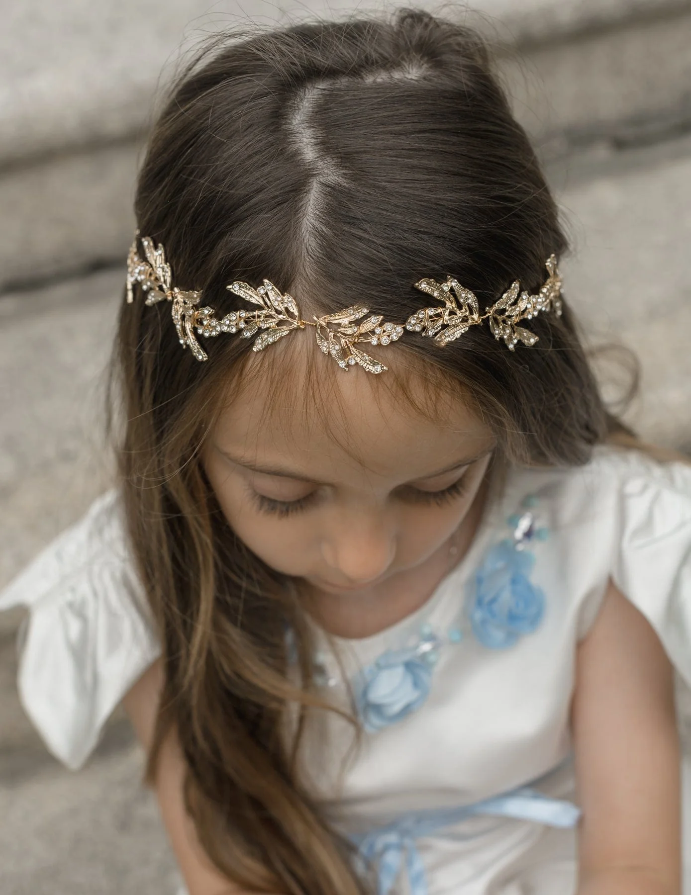 Gold Leaf Hair Garland - Image 10