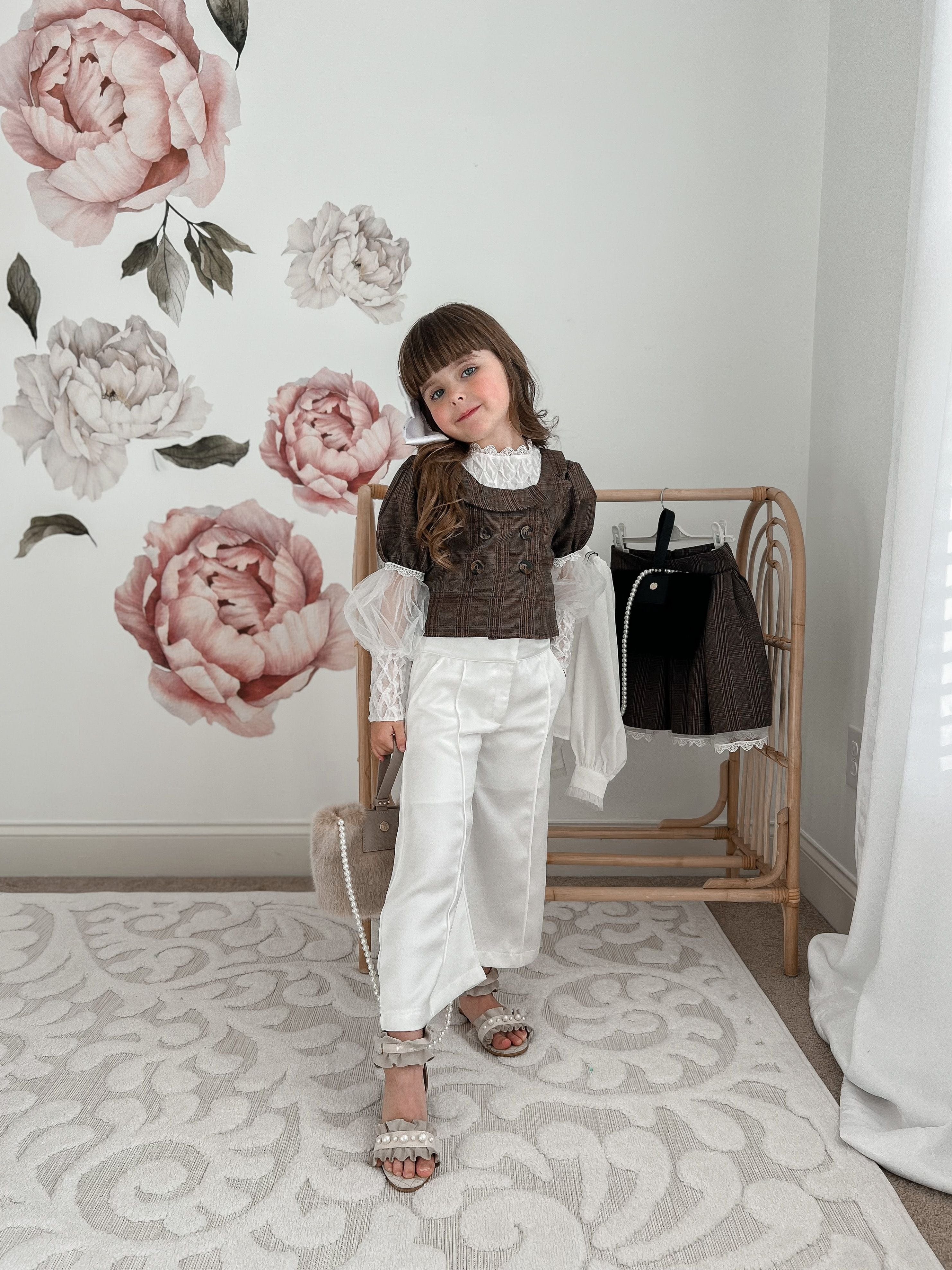 Gwen  White Wide Leg Pants - Image 8