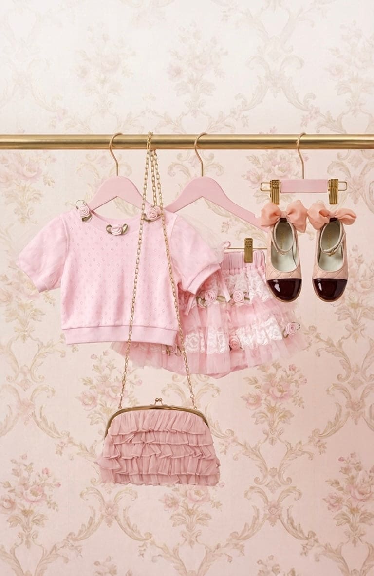 Harlow Pink Embroidered Top and Bloomers Set - Image 4