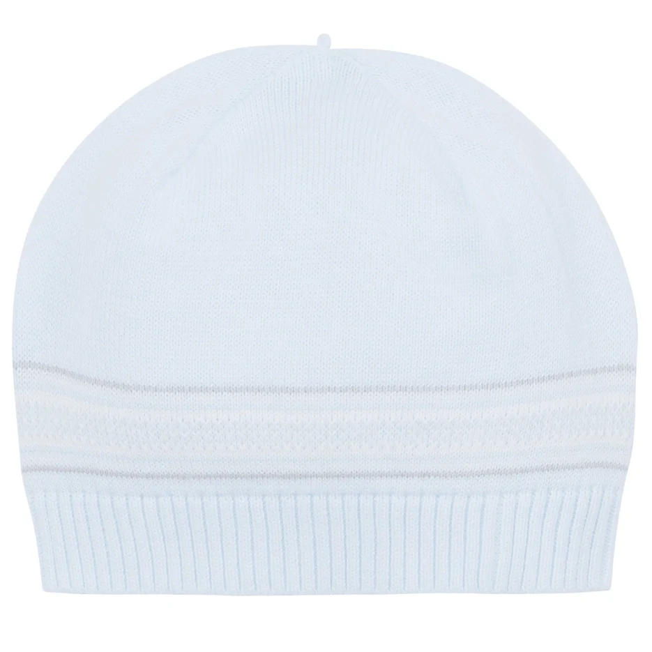 Harry Blue Knit Teddy All in One and Hat - Image 2