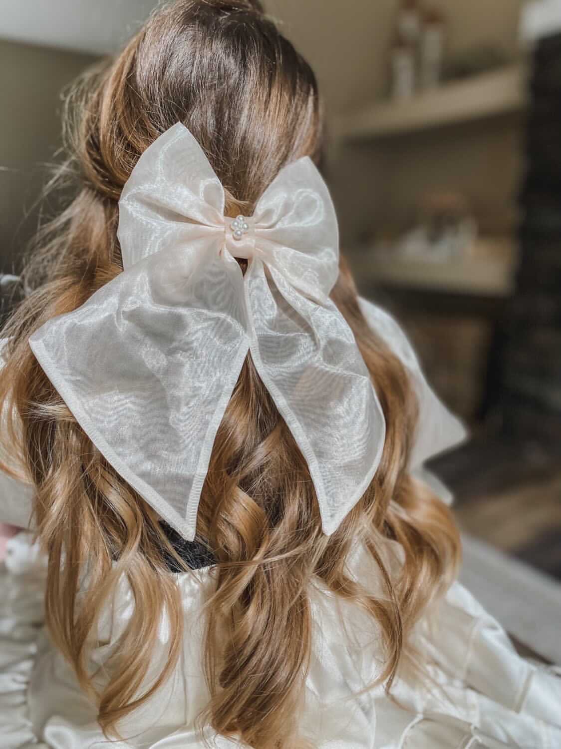 Helena Organza Hair Bow - Image 3