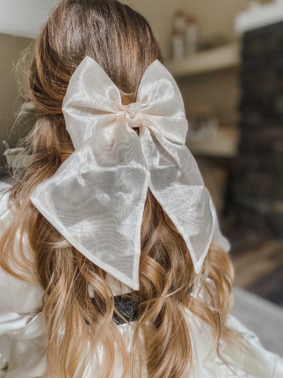 Helena Organza Hair Bow - Image 4