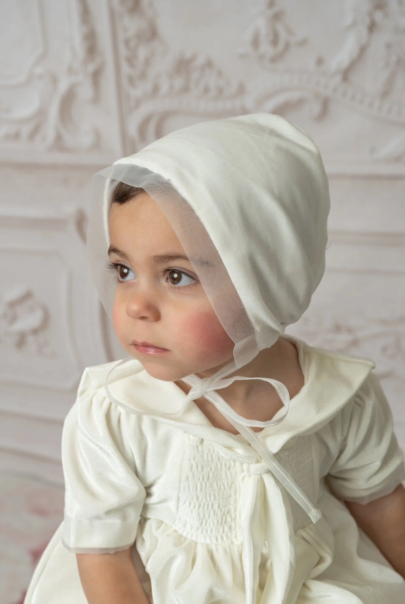 Helenus Ivory Velour Bonnet - Image 6