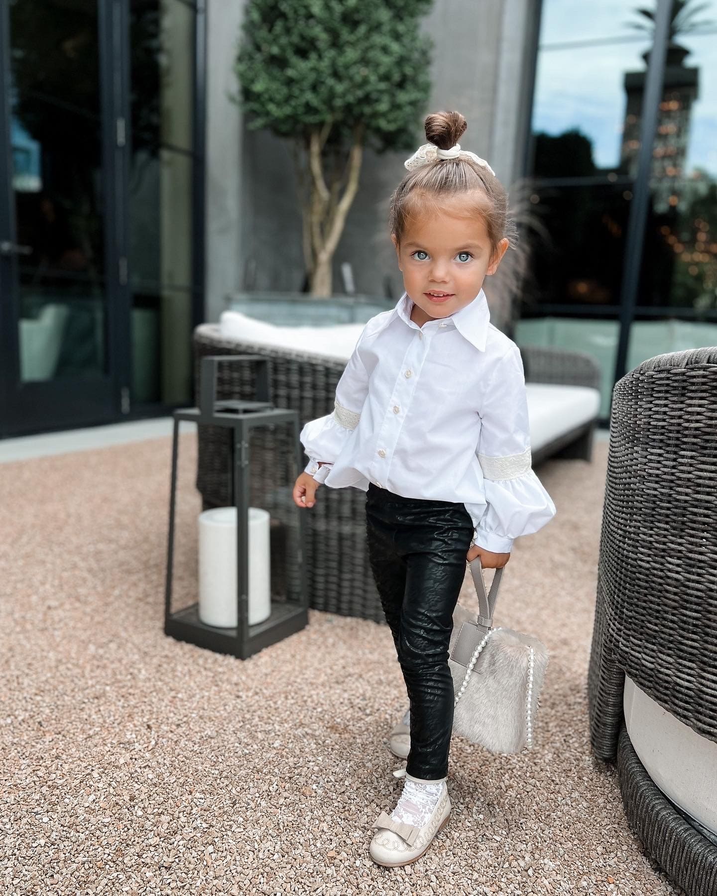 Herringbone White Blouse - Image 7