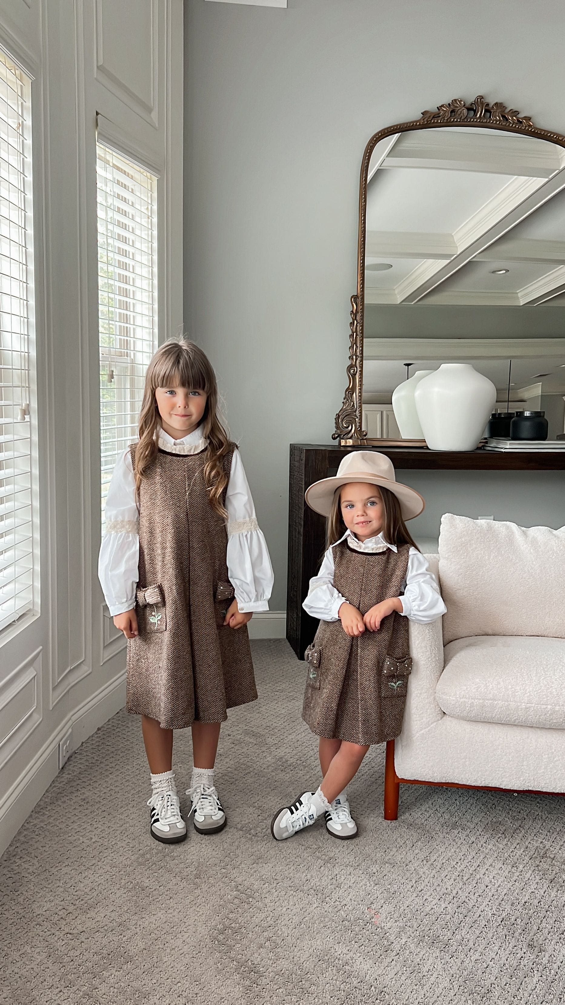 Herringbone Dress and Blouse Set - Image 10